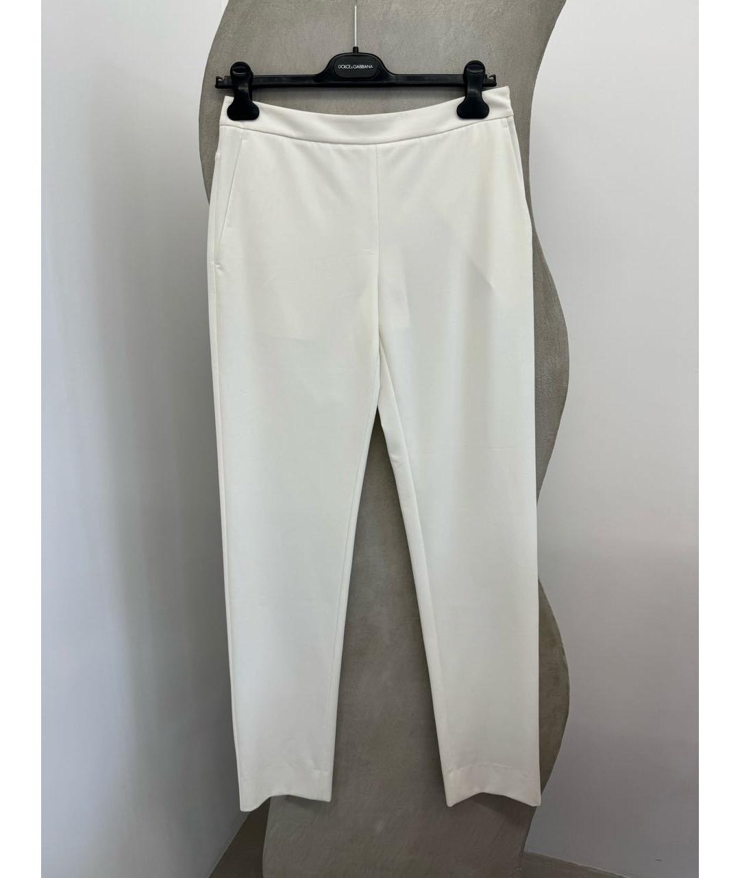 MAISON MARGIELA Белые прямые брюки, фото 2