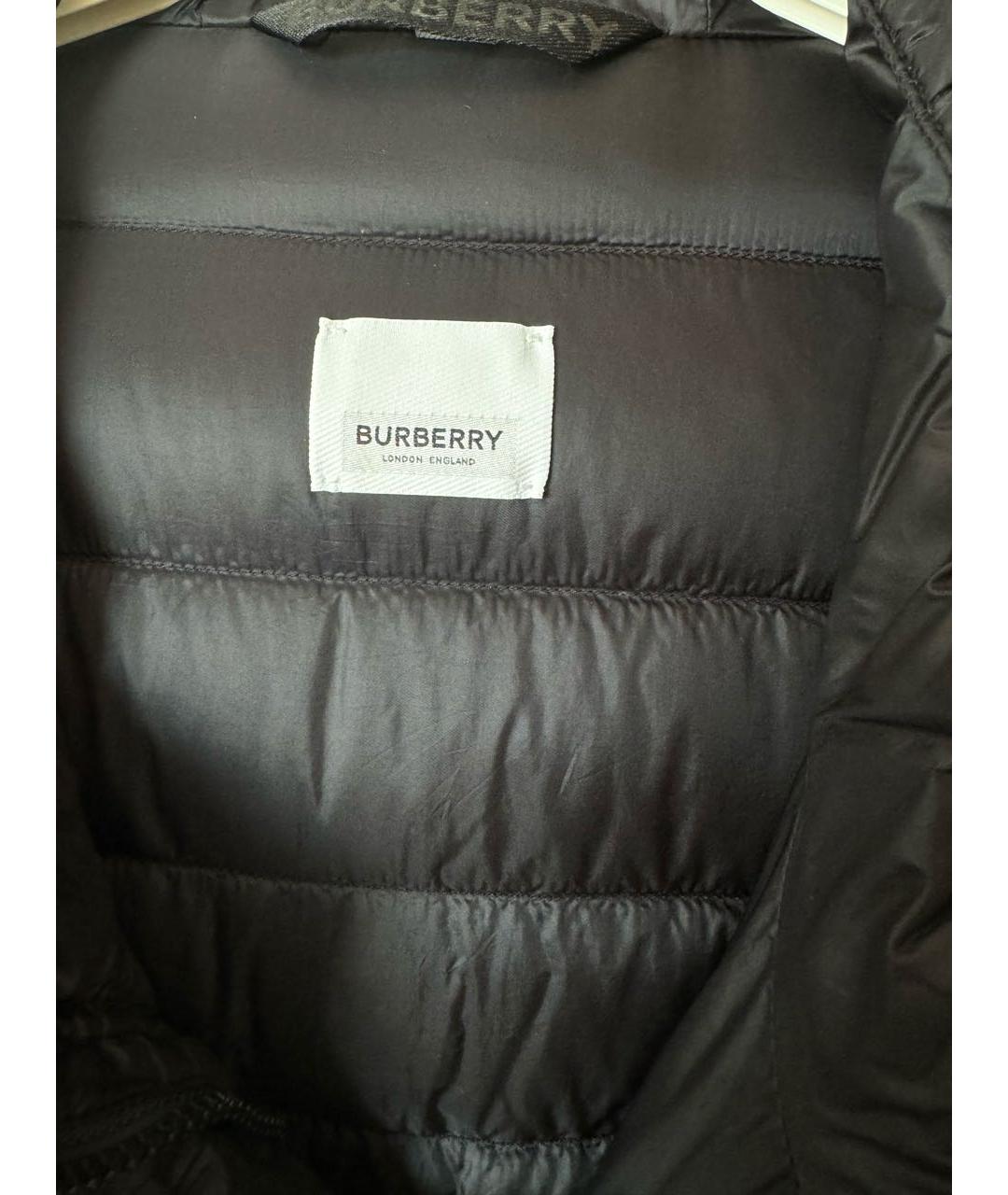 BURBERRY Черный пуховик, фото 4