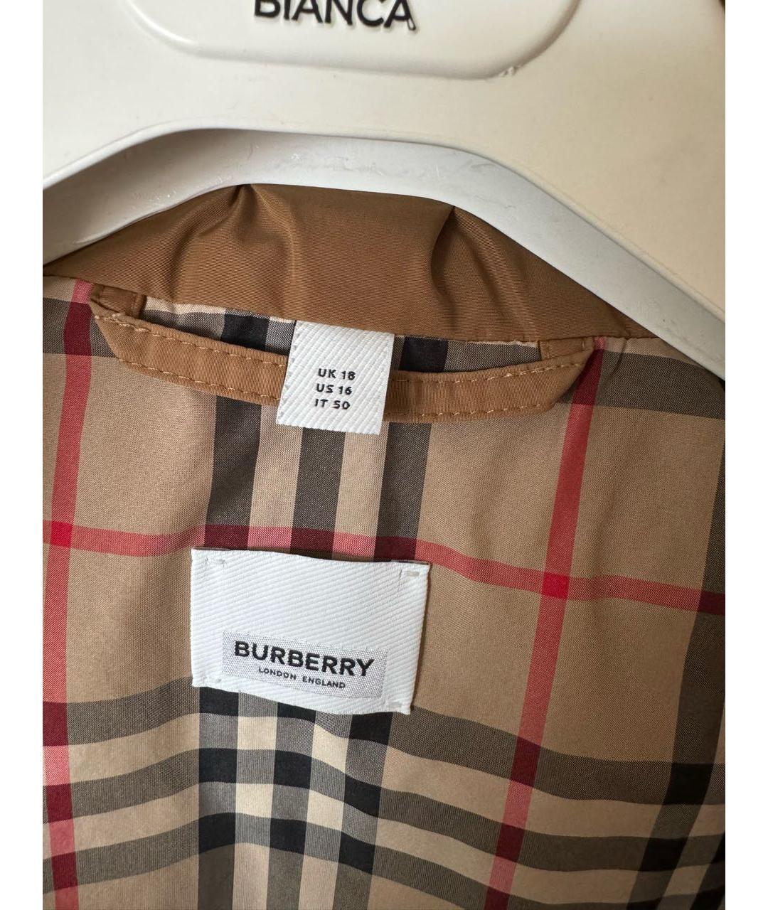 BURBERRY Коричневая парка, фото 3