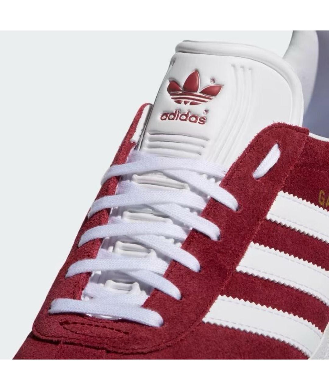 ADIDAS Бордовые замшевые кеды, фото 5