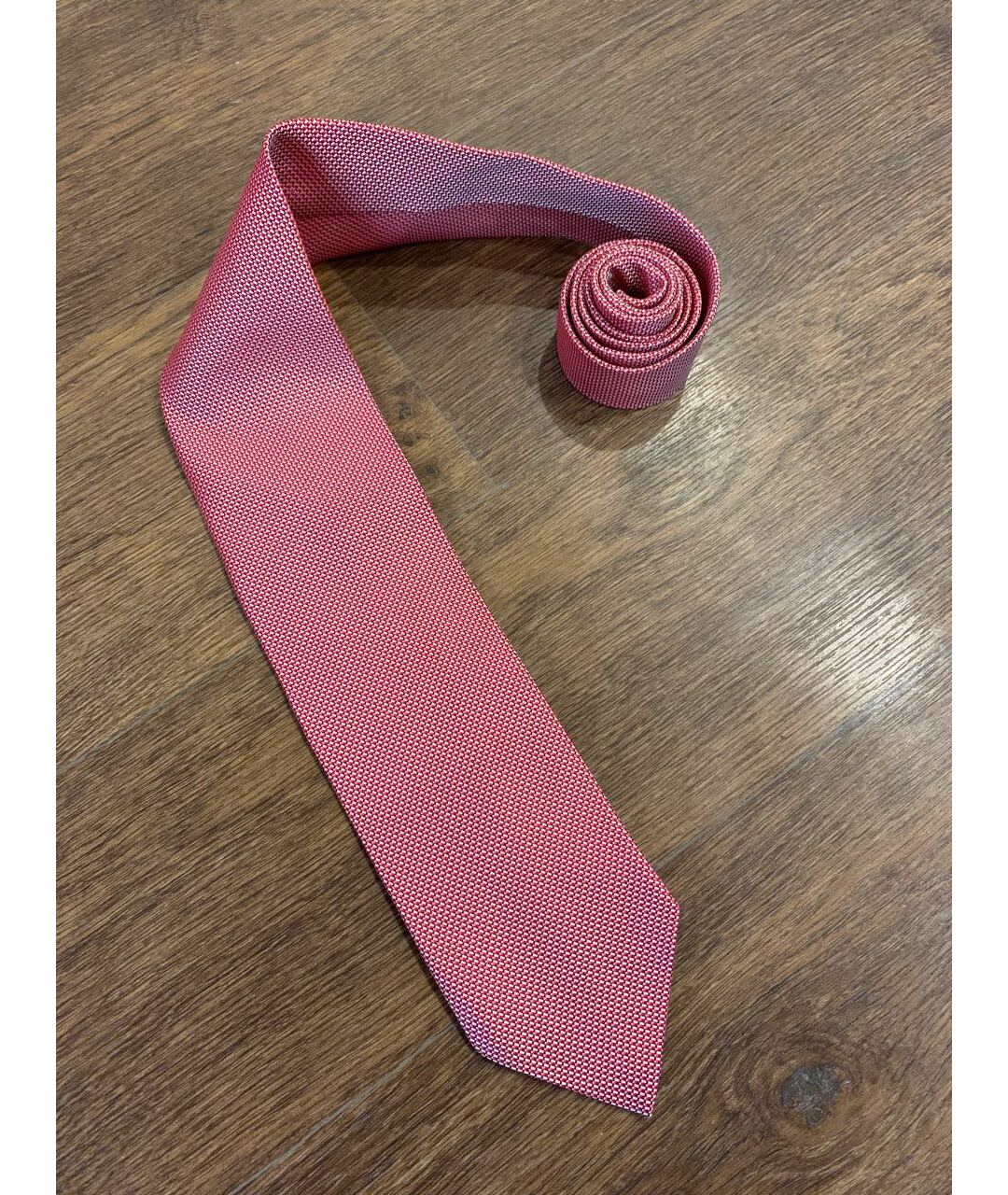 ERMENEGILDO ZEGNA Розовый шелковый галстук, фото 2