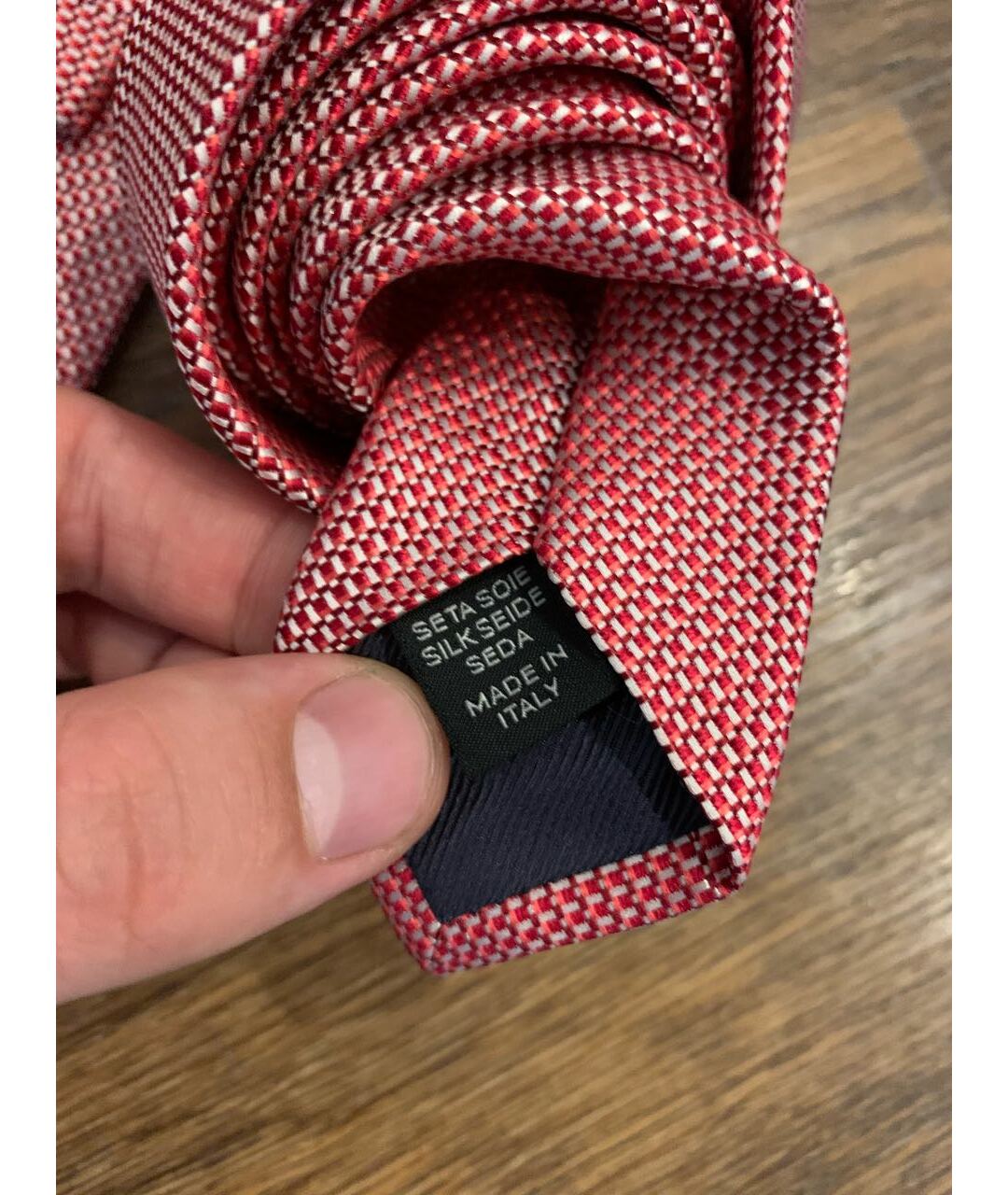 ERMENEGILDO ZEGNA Розовый шелковый галстук, фото 5