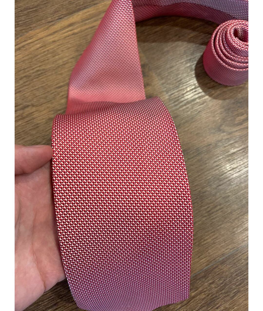 ERMENEGILDO ZEGNA Розовый шелковый галстук, фото 4