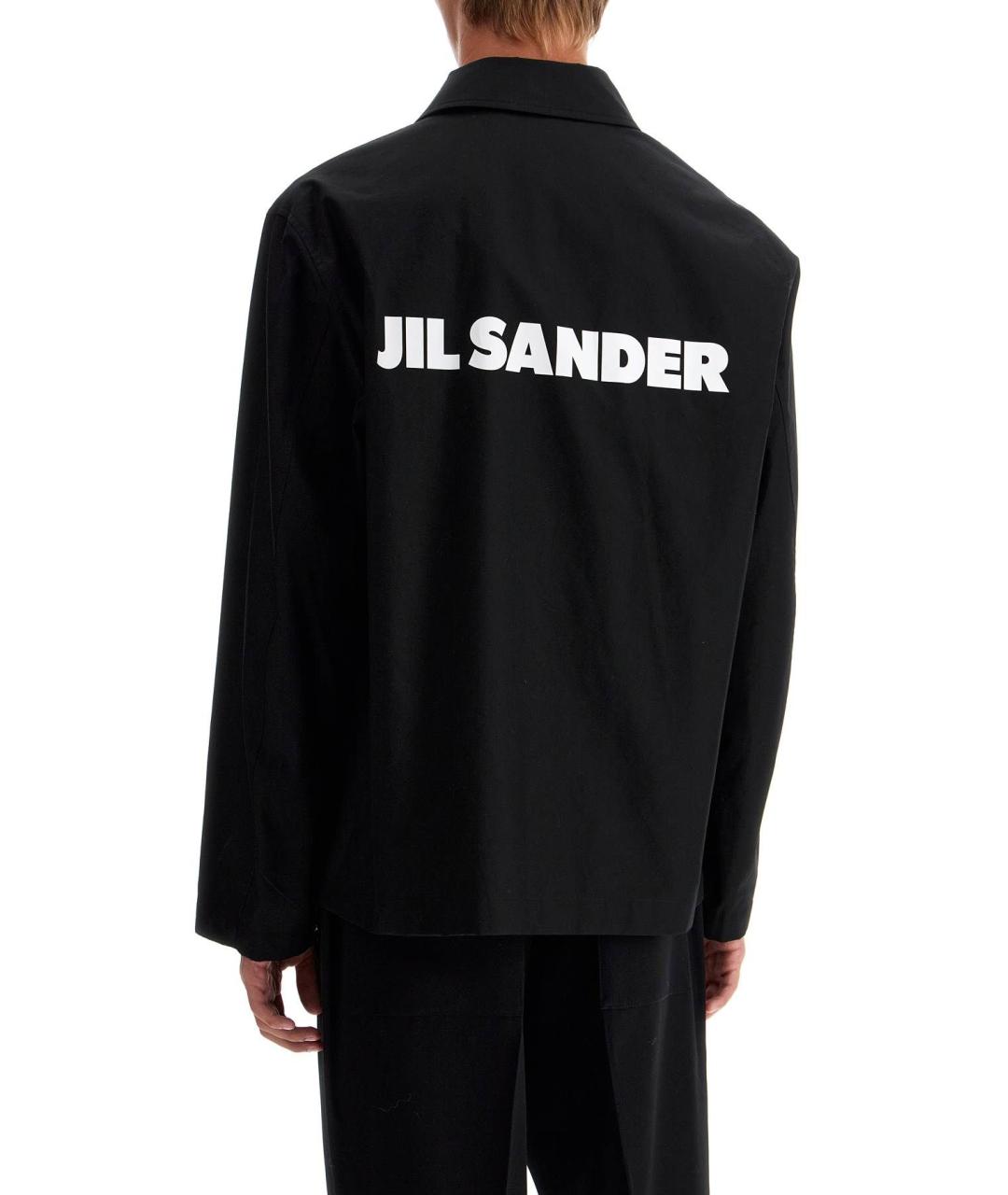 JIL SANDER Черная хлопковая куртка, фото 5