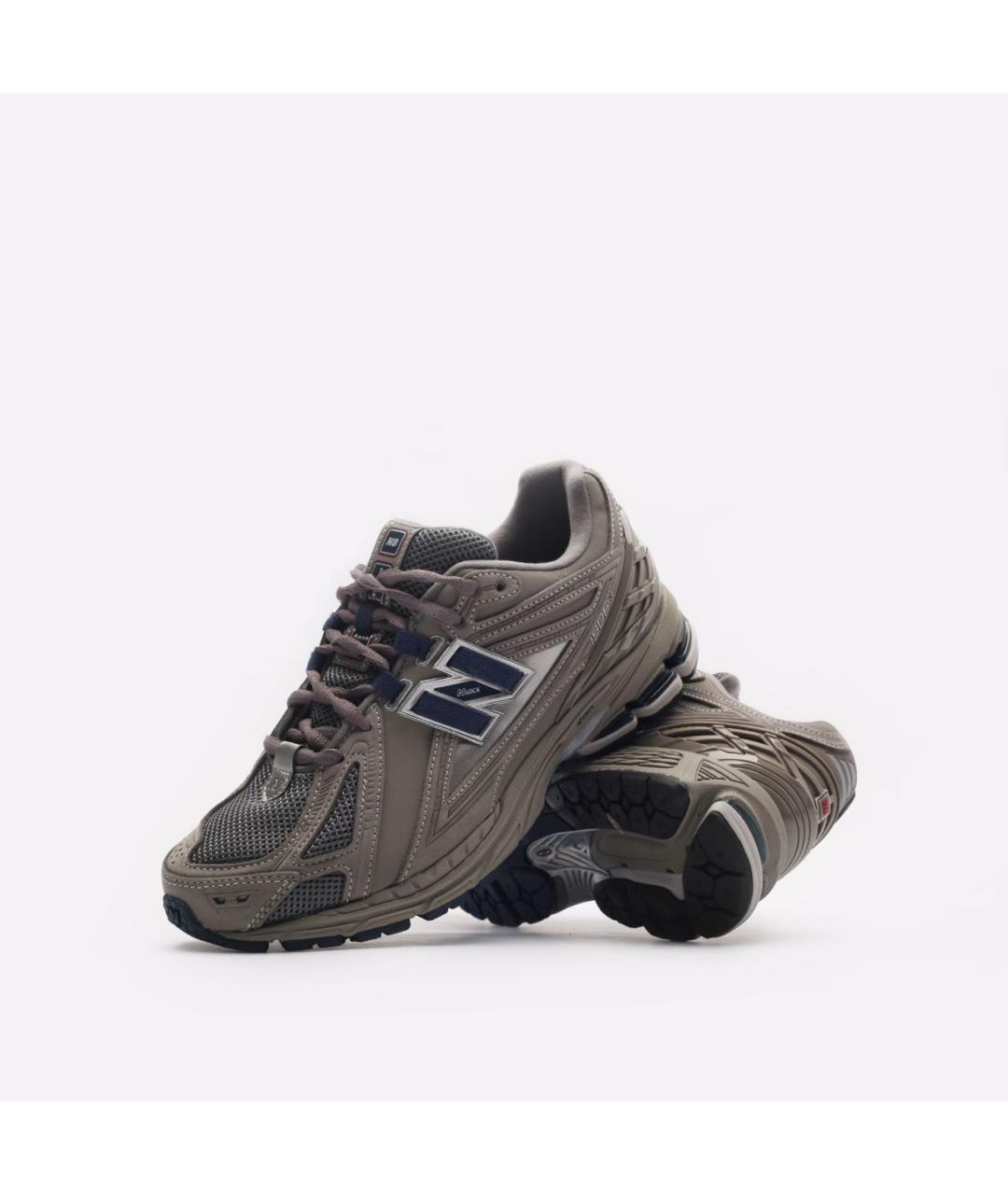 NEW BALANCE Хаки текстильные низкие кроссовки / кеды, фото 2