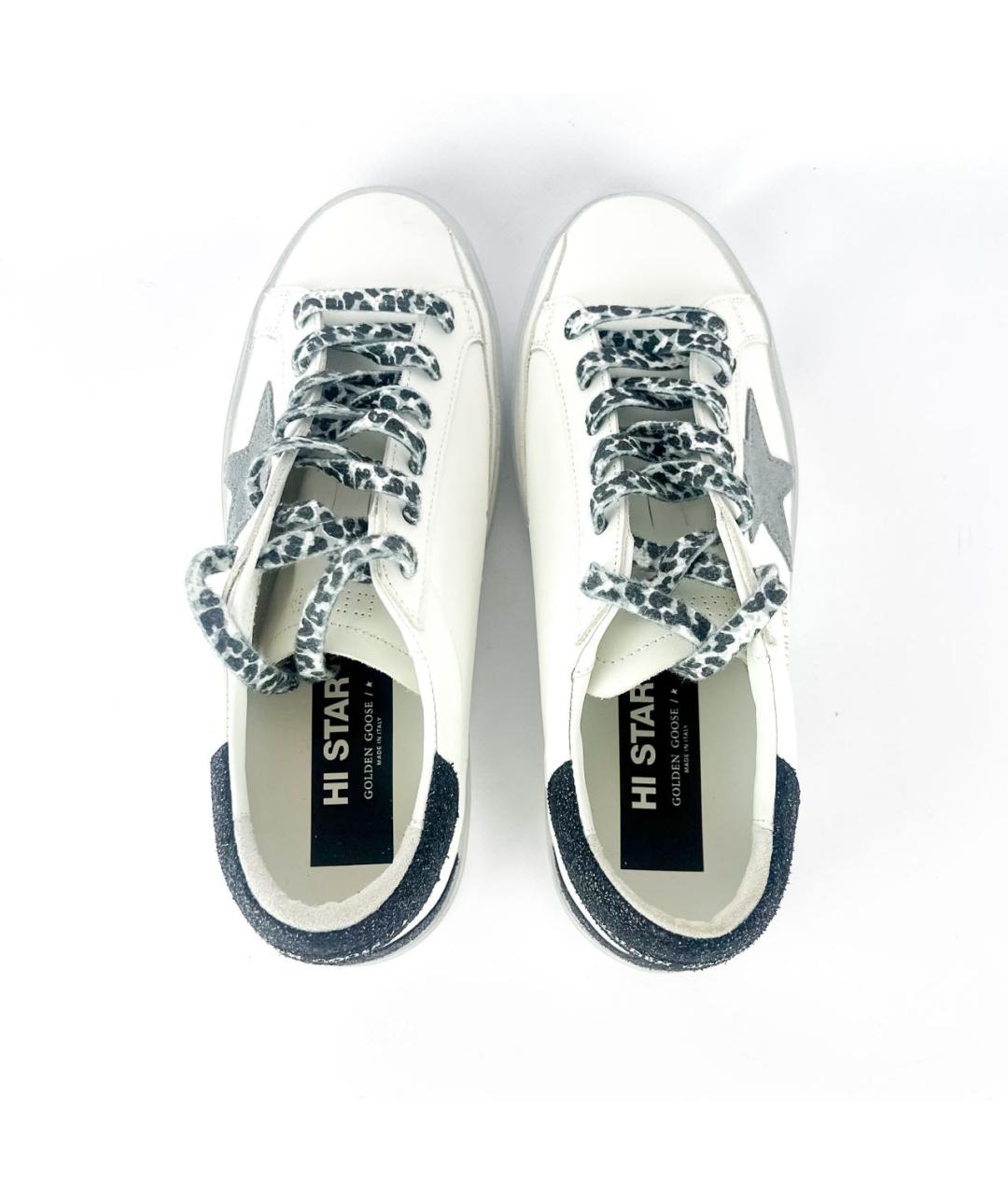 GOLDEN GOOSE DELUXE BRAND Белые кожаные кроссовки, фото 5