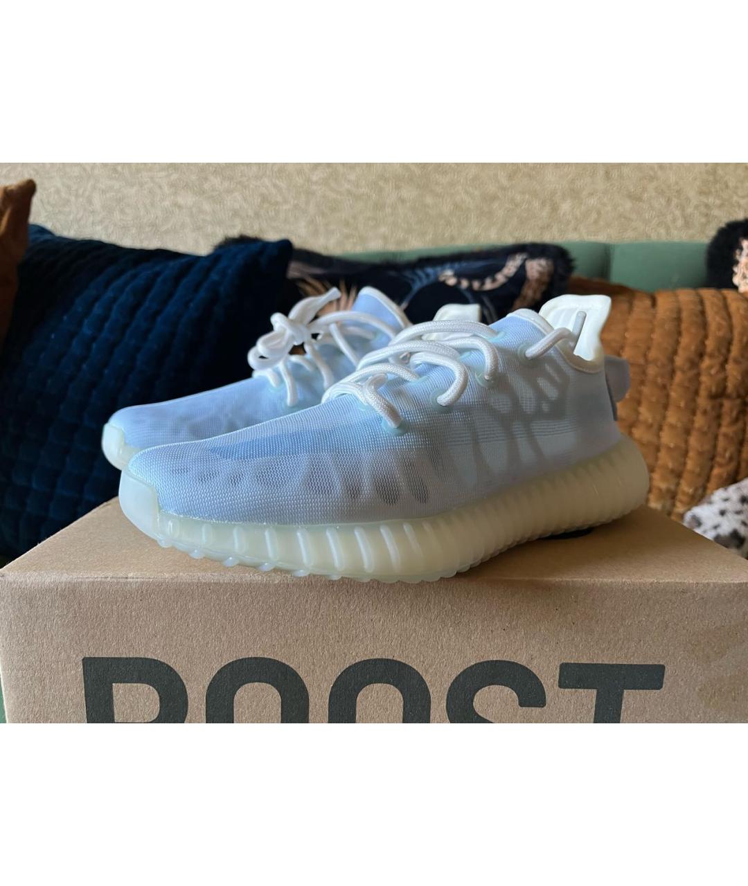 ADIDAS YEEZY Голубые кроссовки, фото 2