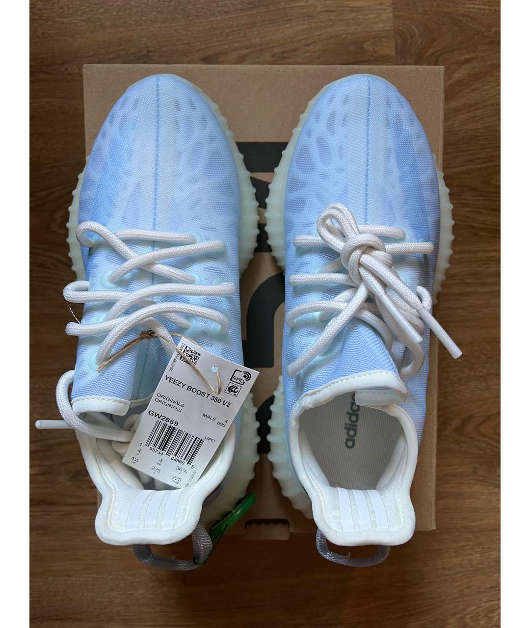ADIDAS YEEZY Голубые кроссовки, фото 3