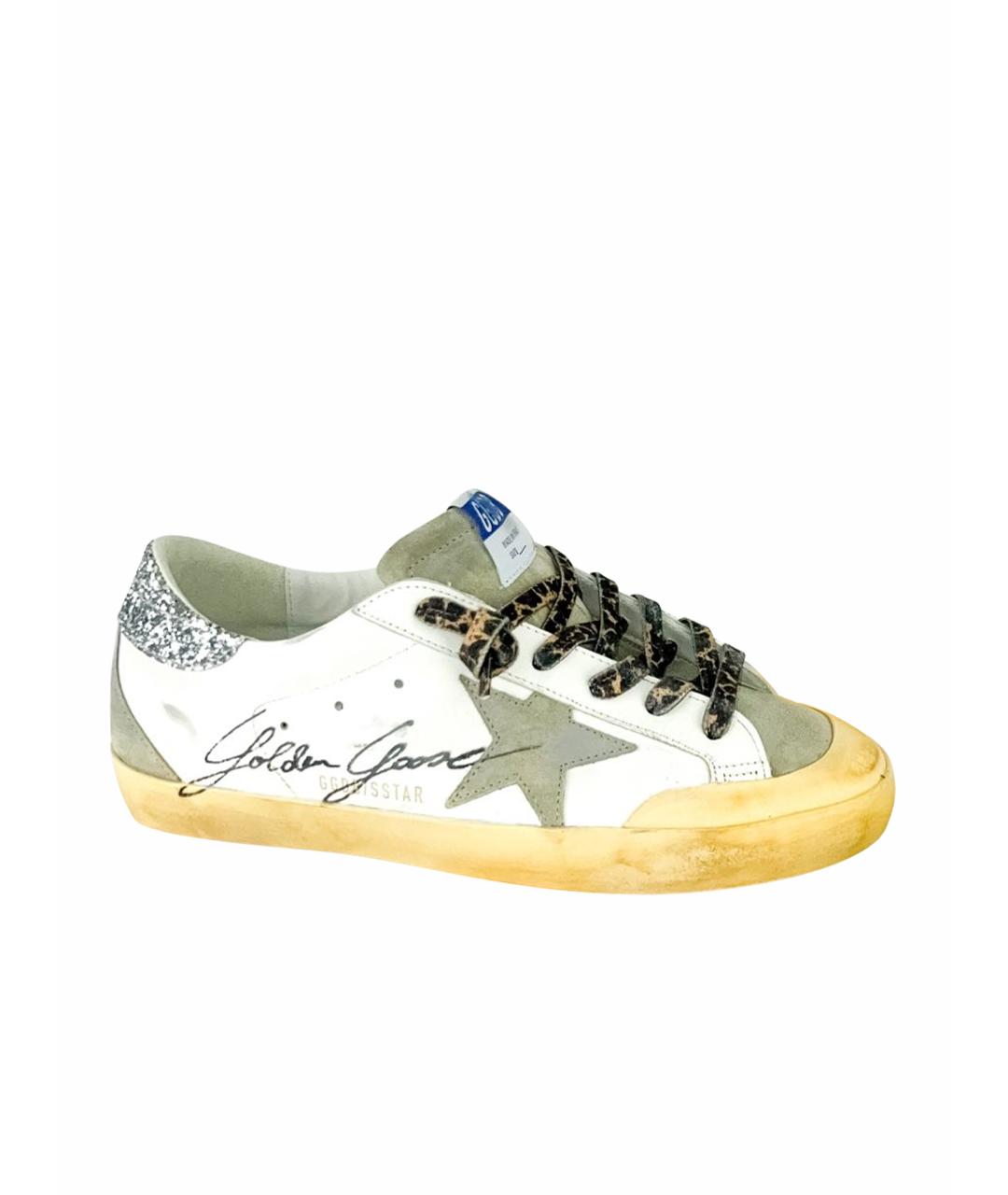 GOLDEN GOOSE DELUXE BRAND Белые кожаные кроссовки, фото 1