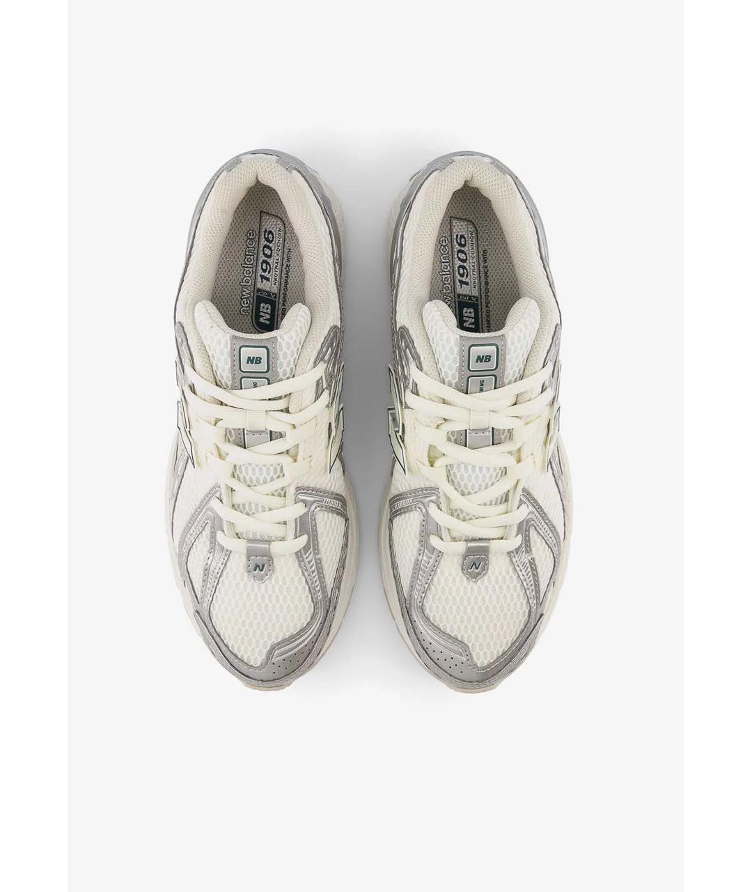 NEW BALANCE Серебряные текстильные низкие кроссовки / кеды, фото 3
