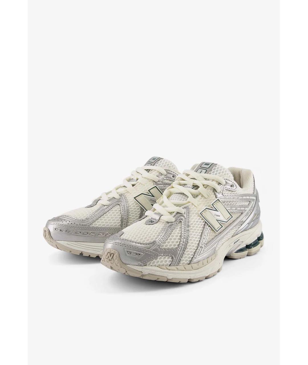 NEW BALANCE Серебряные текстильные низкие кроссовки / кеды, фото 2