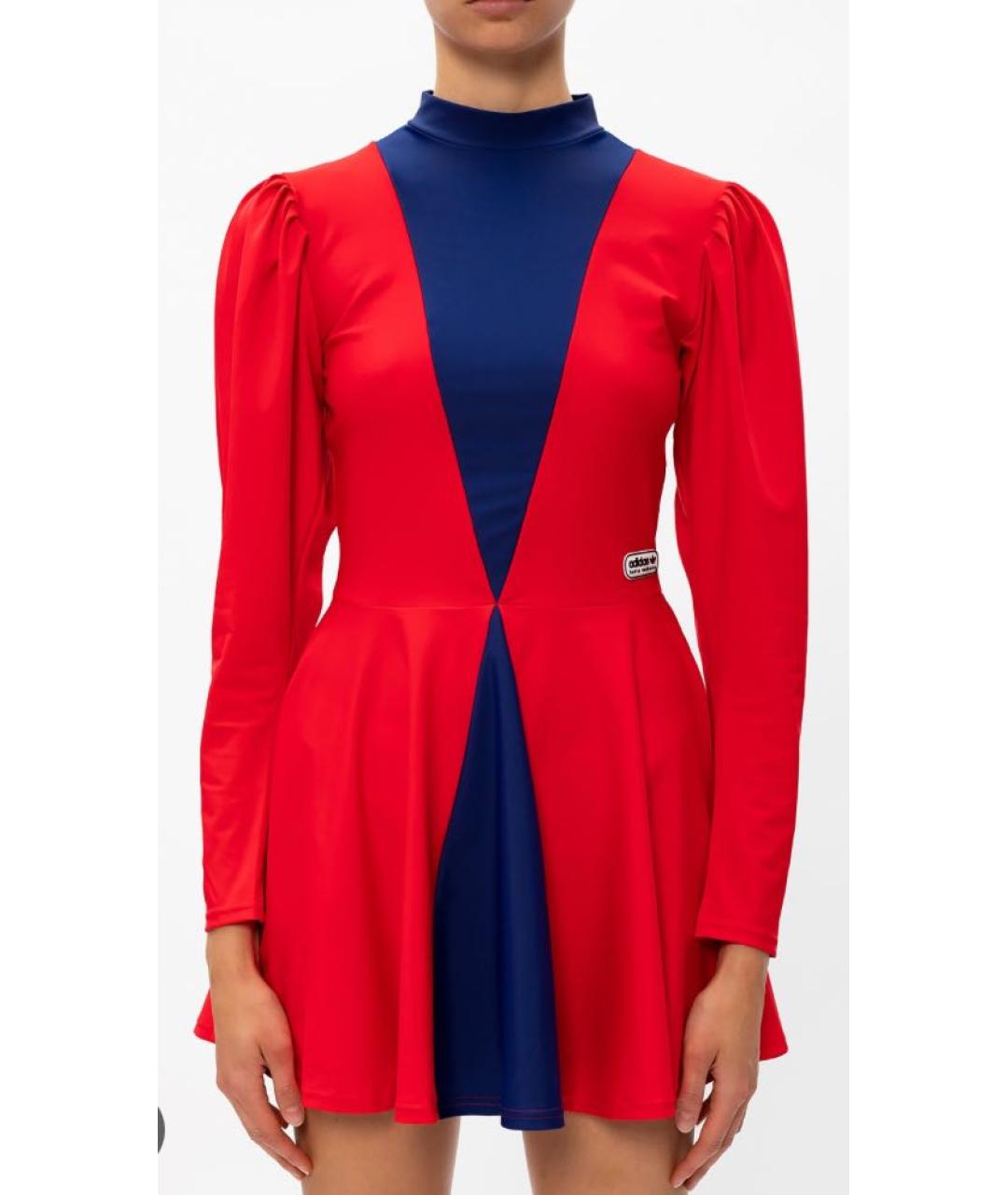 ADIDAS Красное полиамидовое повседневное платье, фото 2