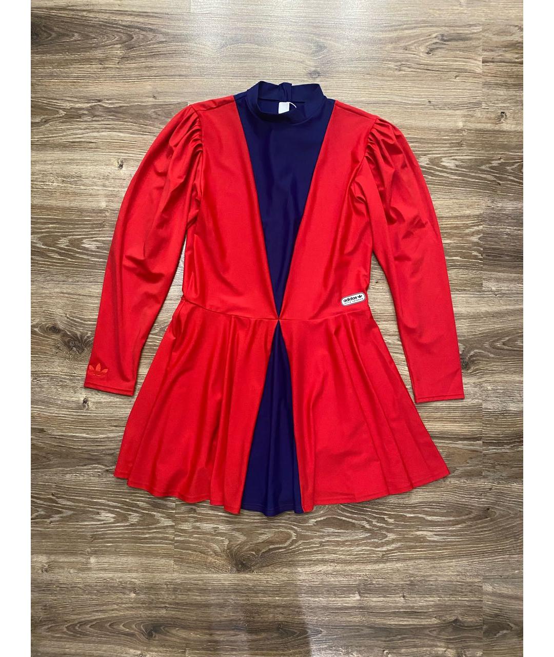 ADIDAS Красное полиамидовое повседневное платье, фото 5