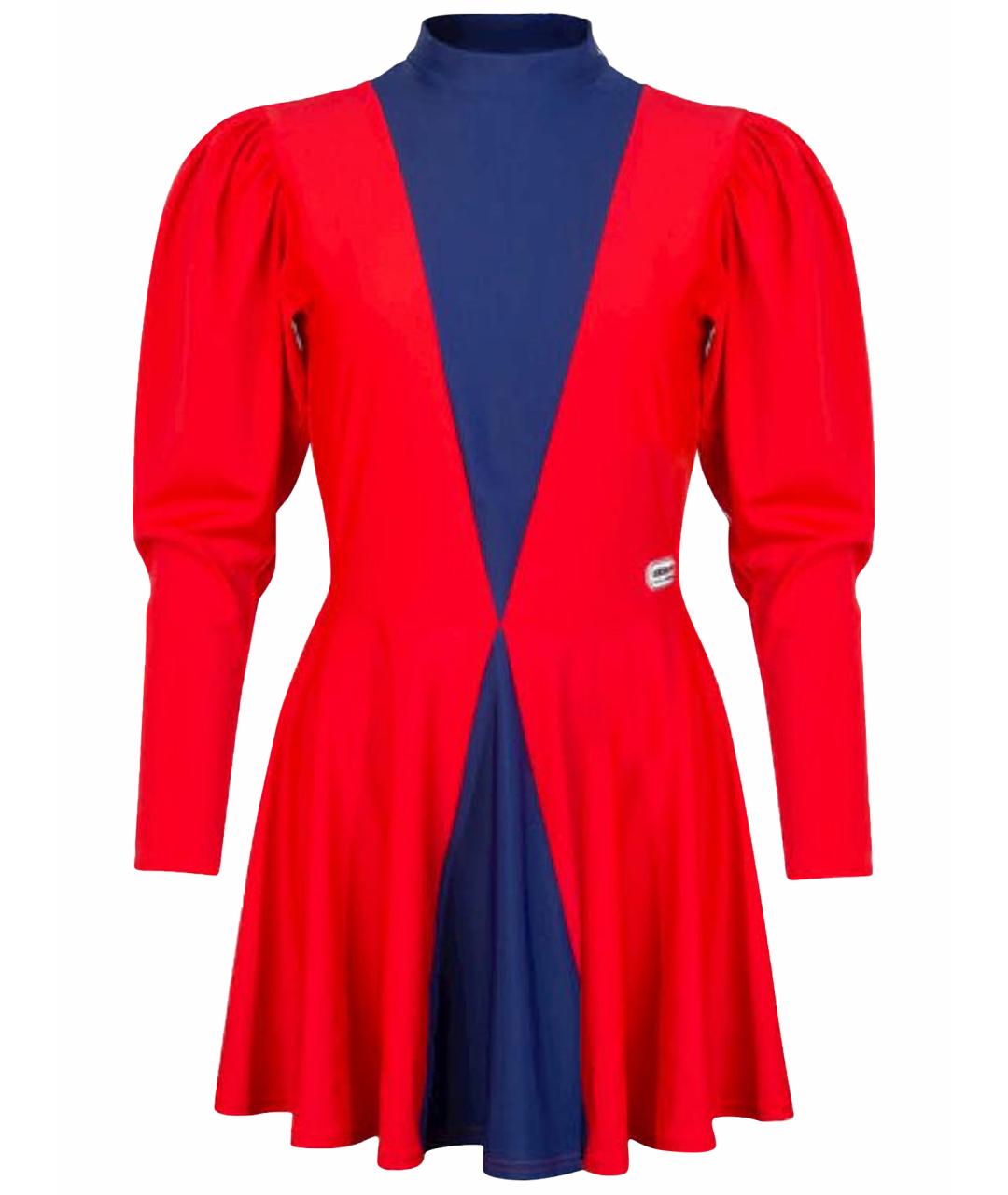 ADIDAS Красное полиамидовое повседневное платье, фото 1