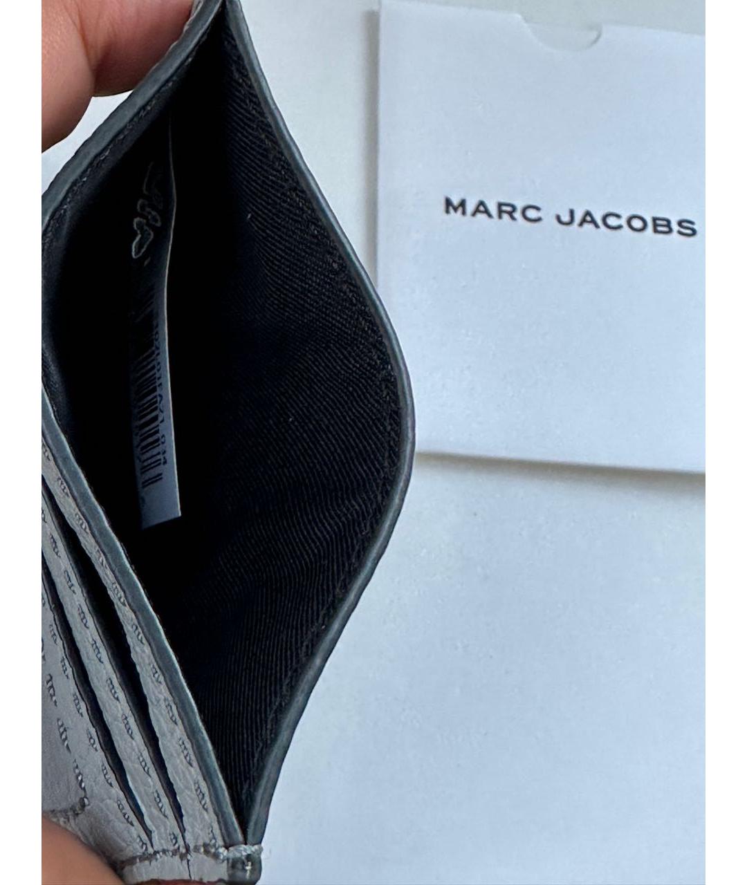 MARC JACOBS Серый кожаный кардхолдер, фото 5