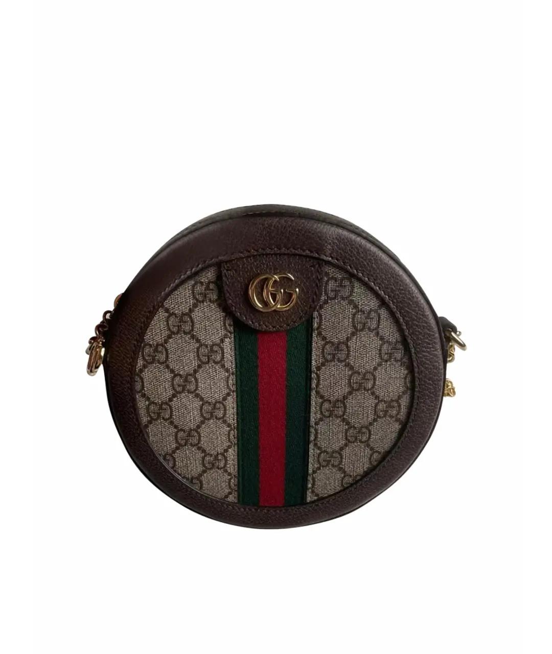 GUCCI Коричневая сумка через плечо, фото 1