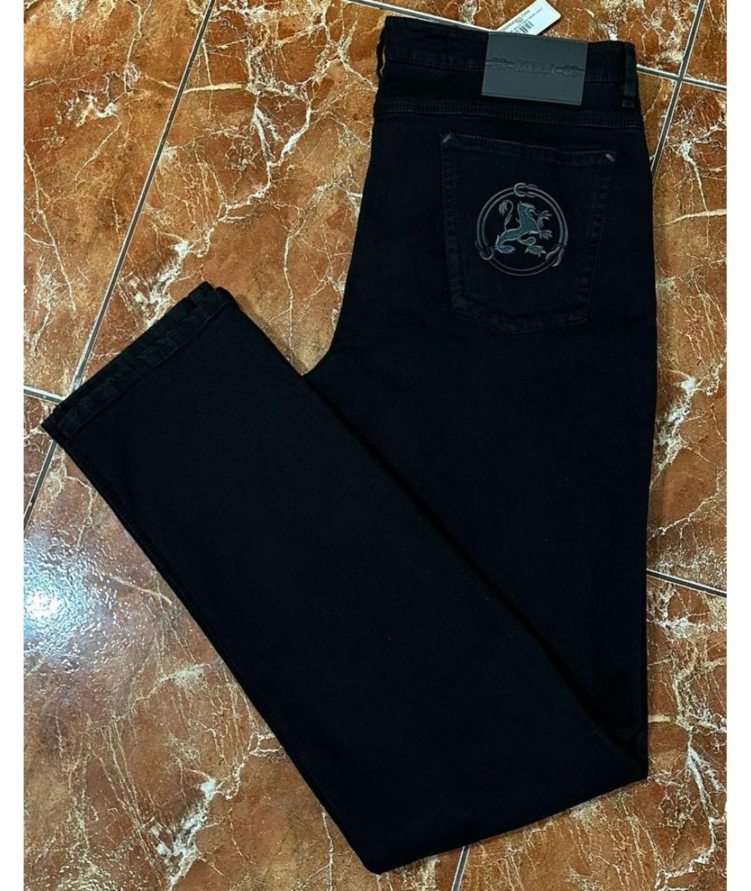 ZILLI Черные джинсы, фото 2