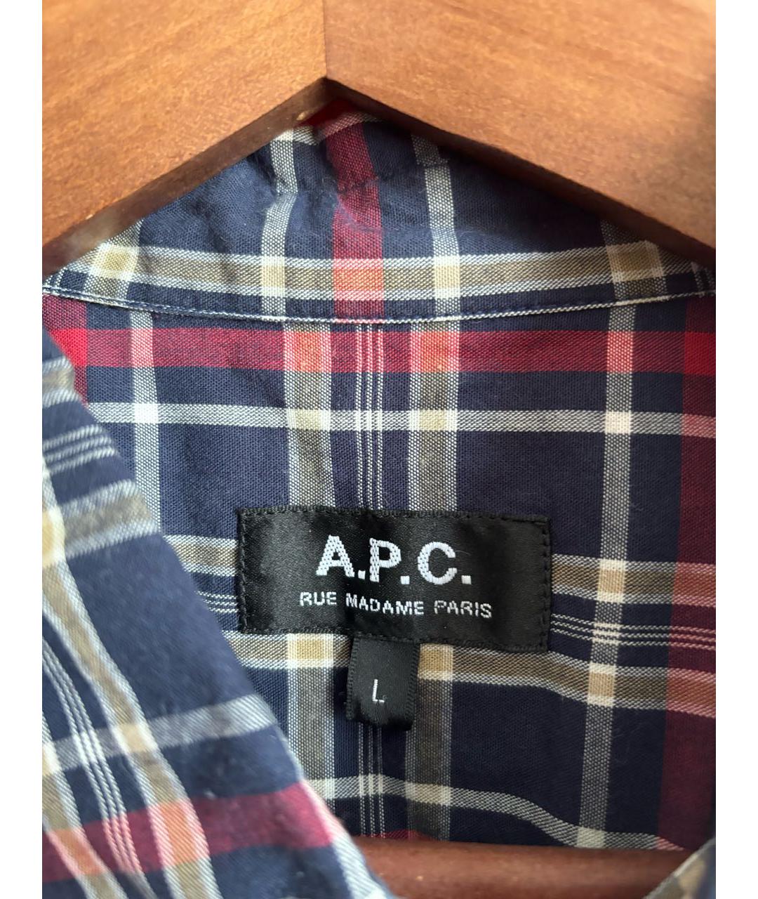 A.P.C. Мульти хлопковая кэжуал рубашка, фото 2