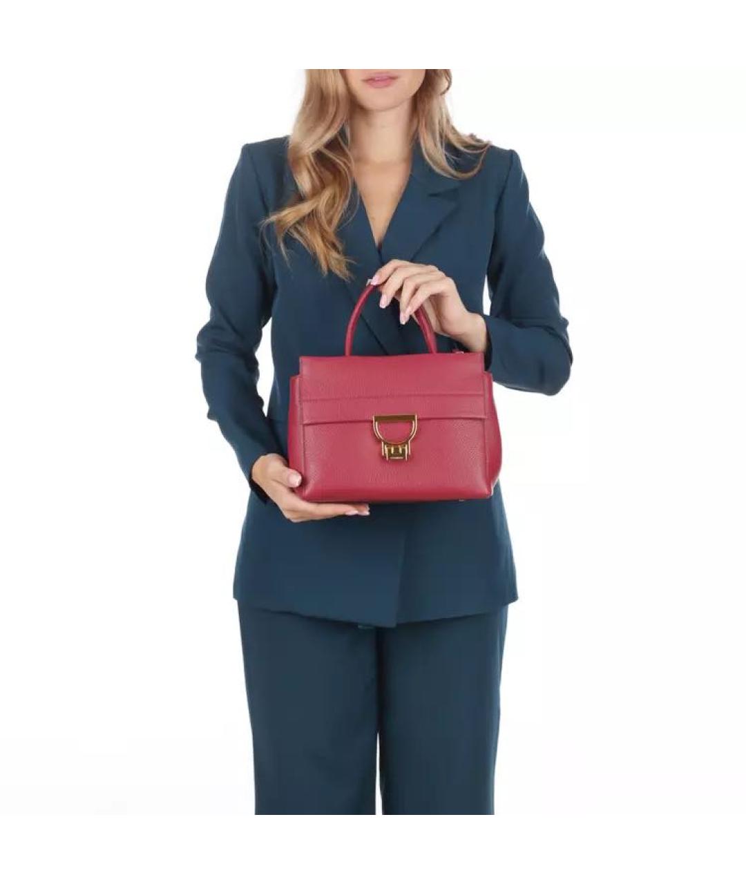 COCCINELLE Красная кожаная сумка через плечо, фото 8