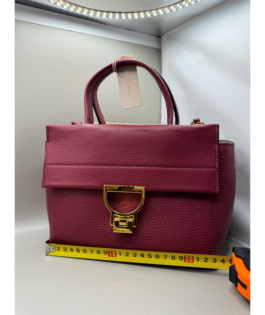 COCCINELLE Красная кожаная сумка через плечо, фото 6