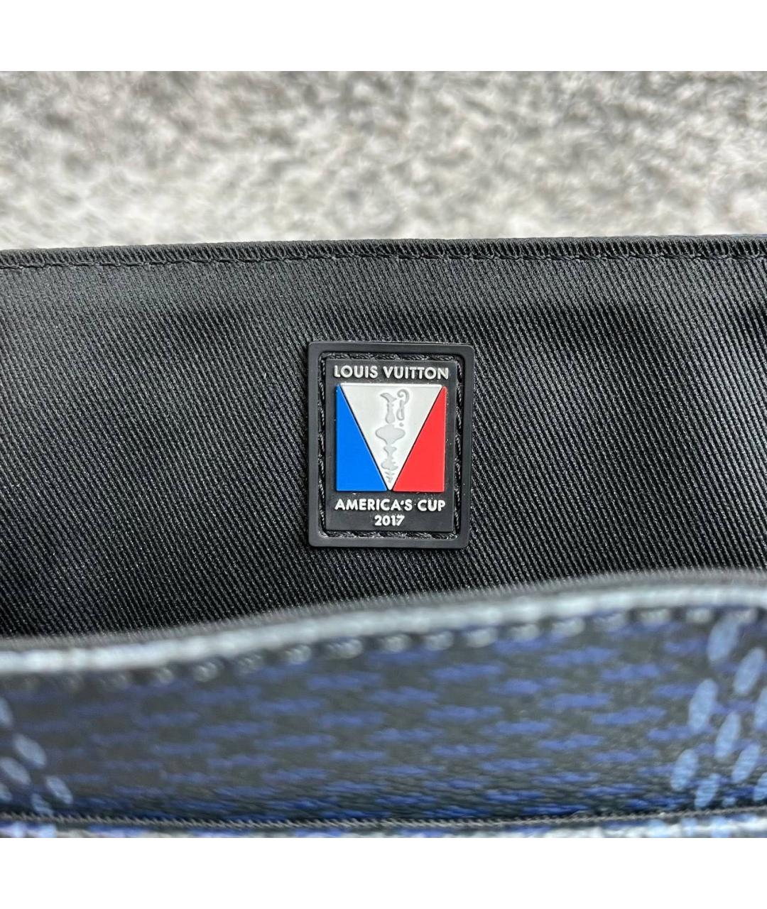 LOUIS VUITTON Темно-синяя сумка на плечо, фото 5