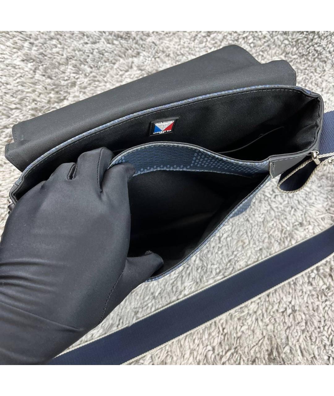 LOUIS VUITTON Темно-синяя сумка на плечо, фото 4