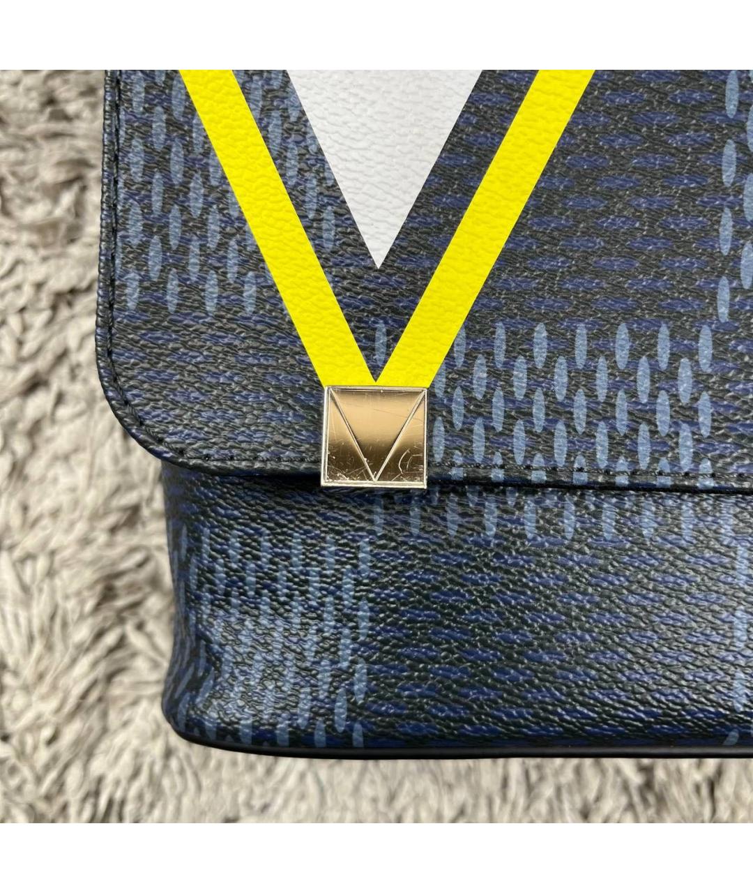 LOUIS VUITTON Темно-синяя сумка на плечо, фото 7