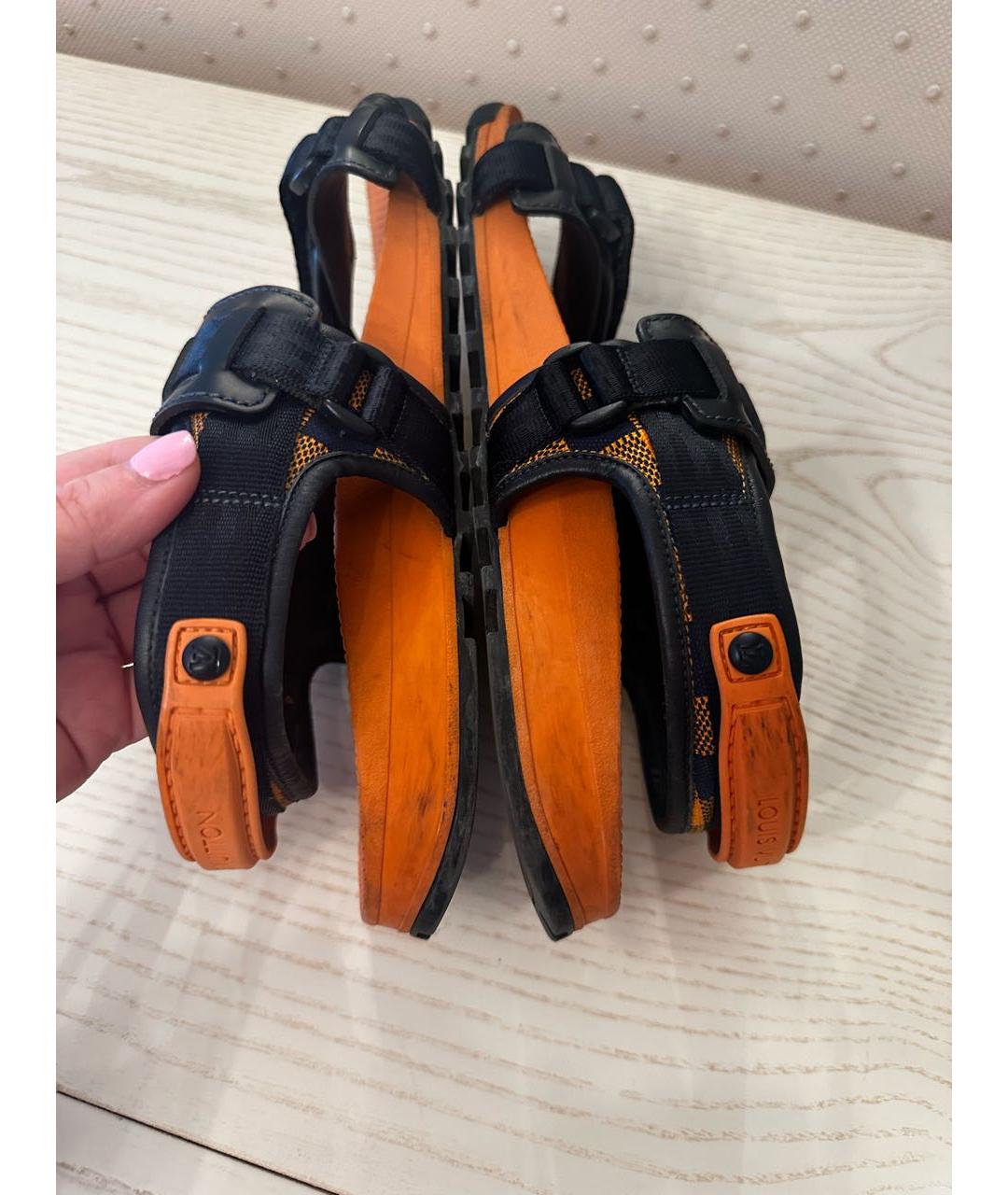 LOUIS VUITTON Оранжевое сандалии, фото 5