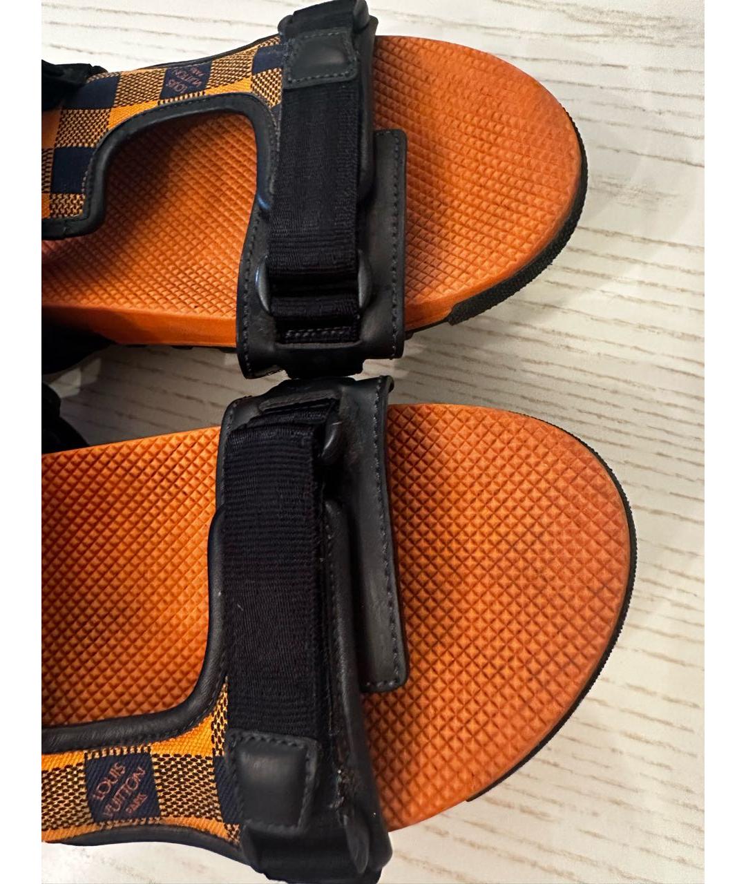 LOUIS VUITTON Оранжевое сандалии, фото 8