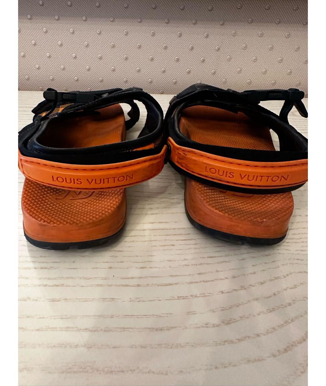 LOUIS VUITTON Оранжевое сандалии, фото 4