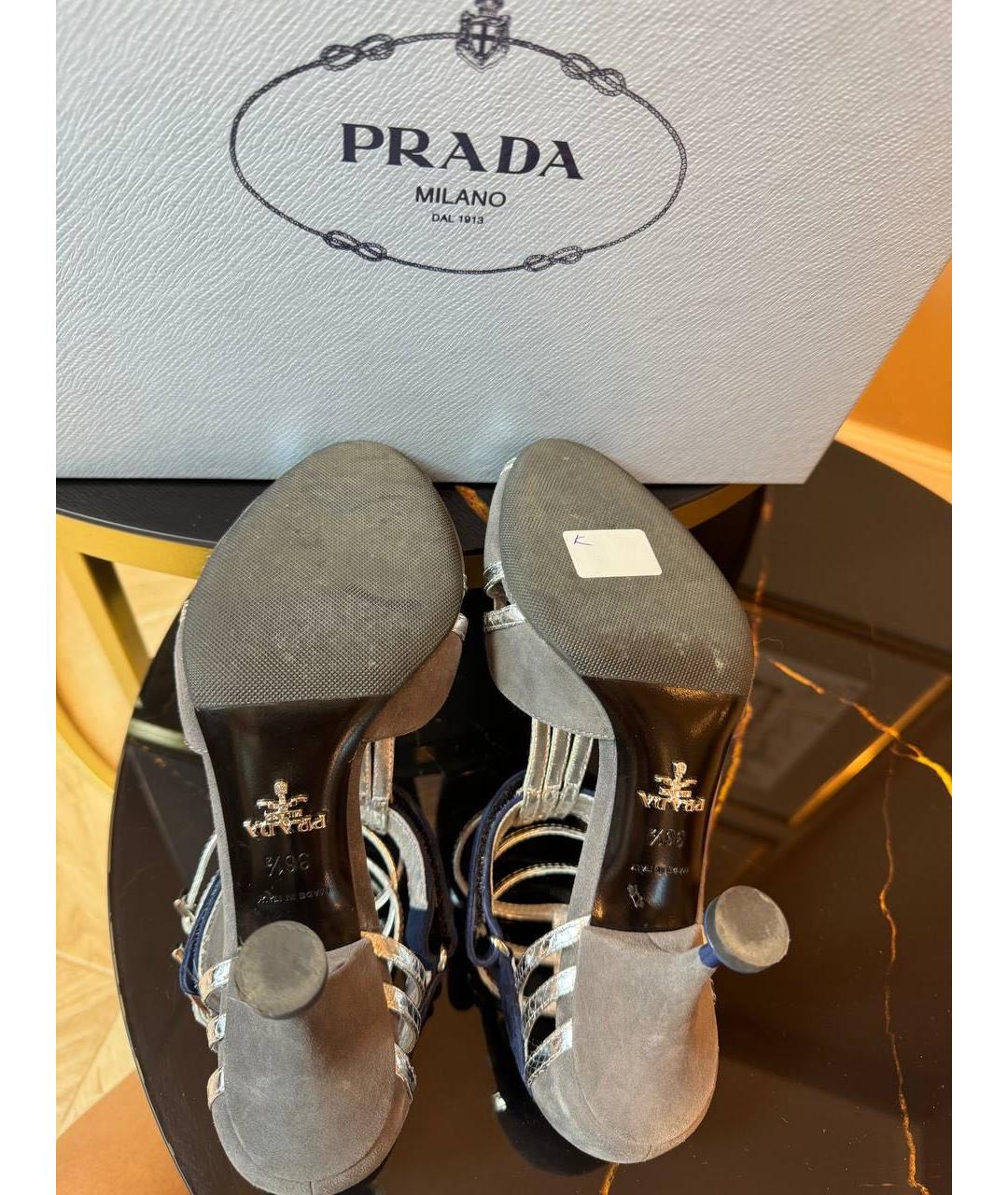 PRADA Синие туфли, фото 4