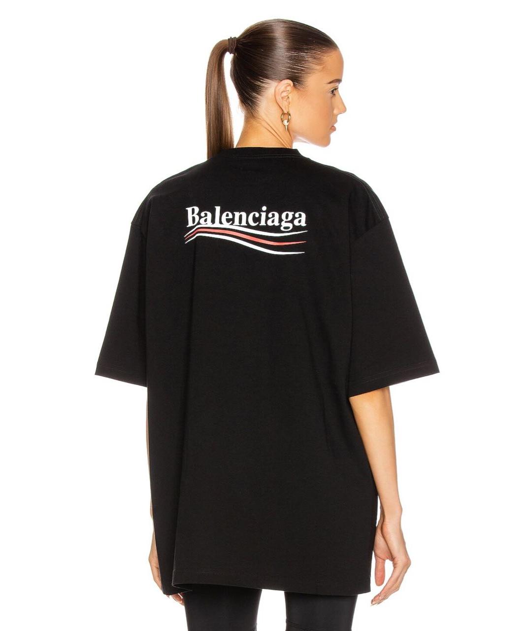 BALENCIAGA Черная футболка, фото 2