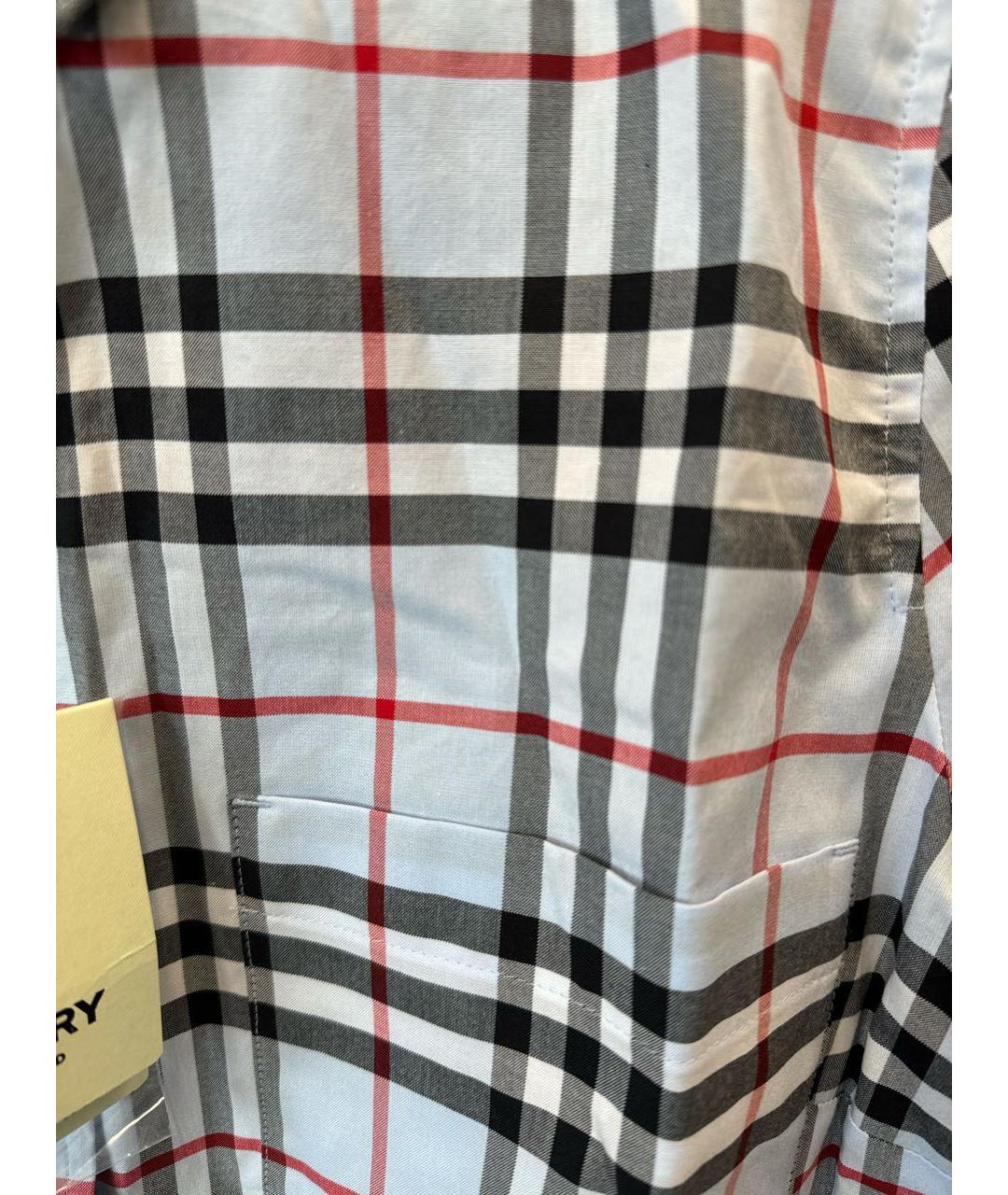 BURBERRY Голубая хлопковая рубашка, фото 4