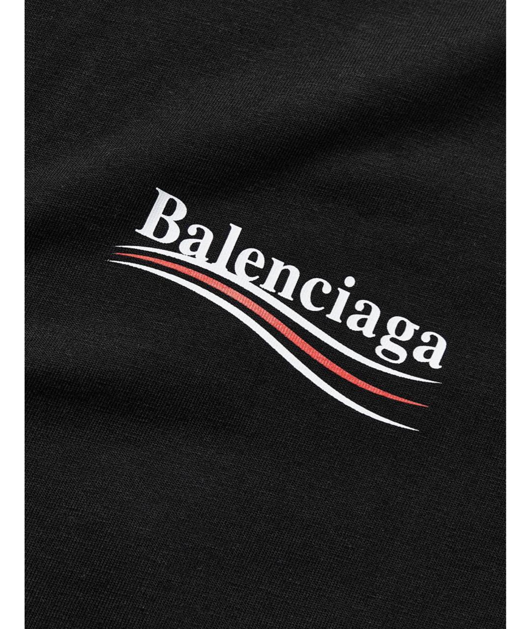 BALENCIAGA Черная футболка, фото 4