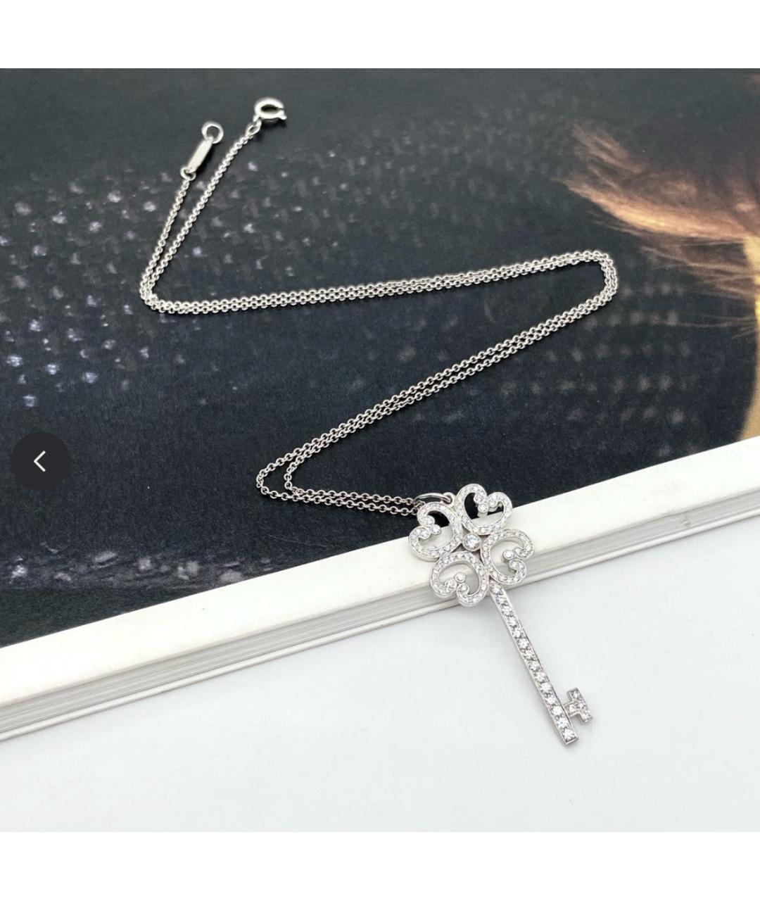 TIFFANY&CO Белое платиновое колье, фото 3