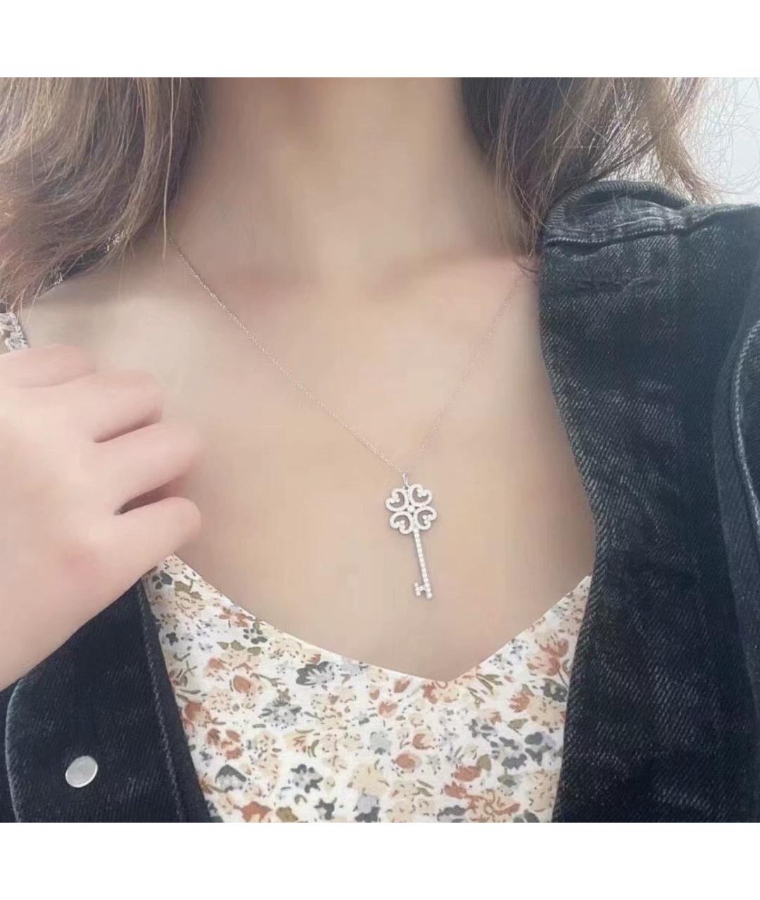 TIFFANY&CO Белое платиновое колье, фото 6