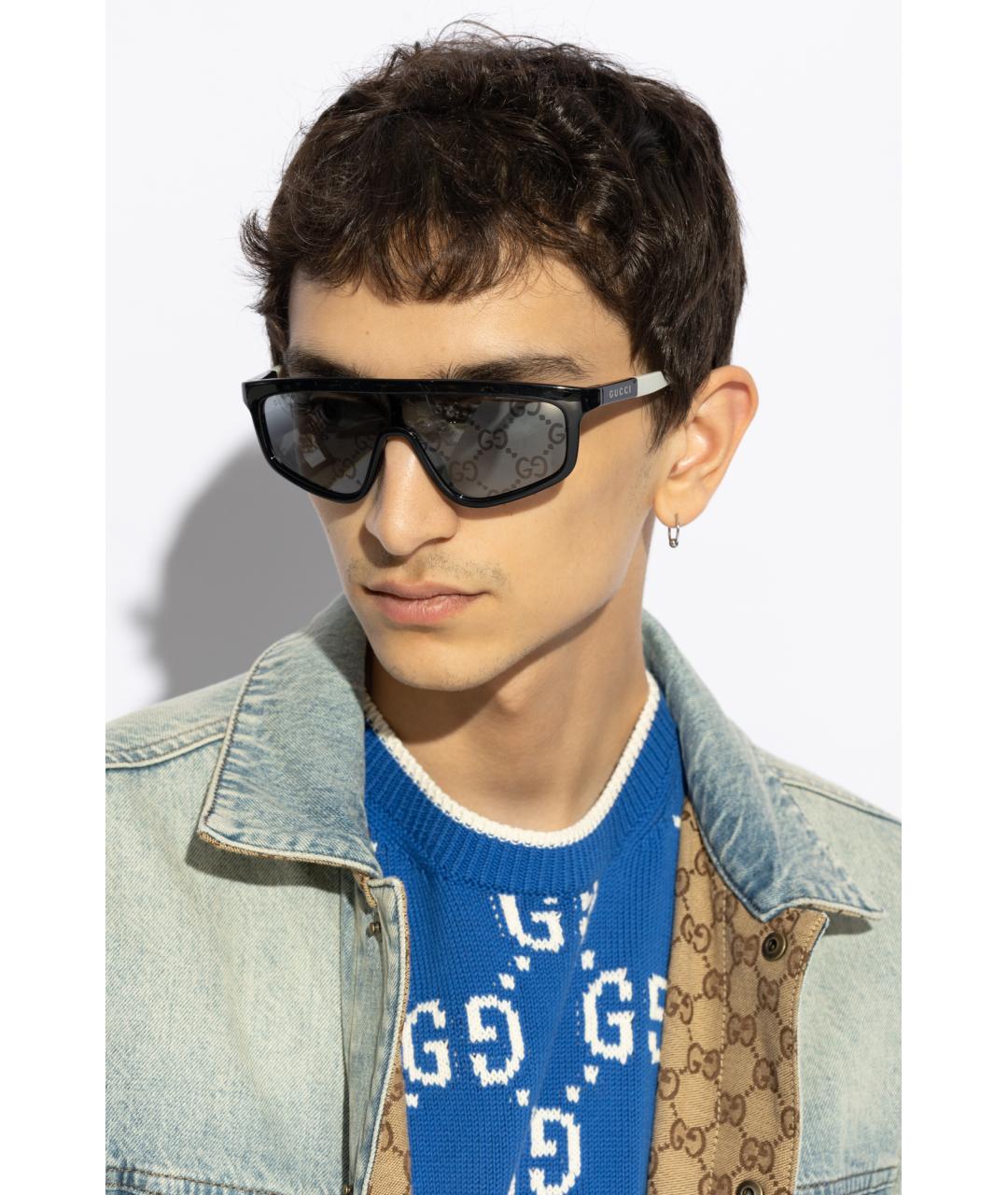 GUCCI Черные солнцезащитные очки, фото 4