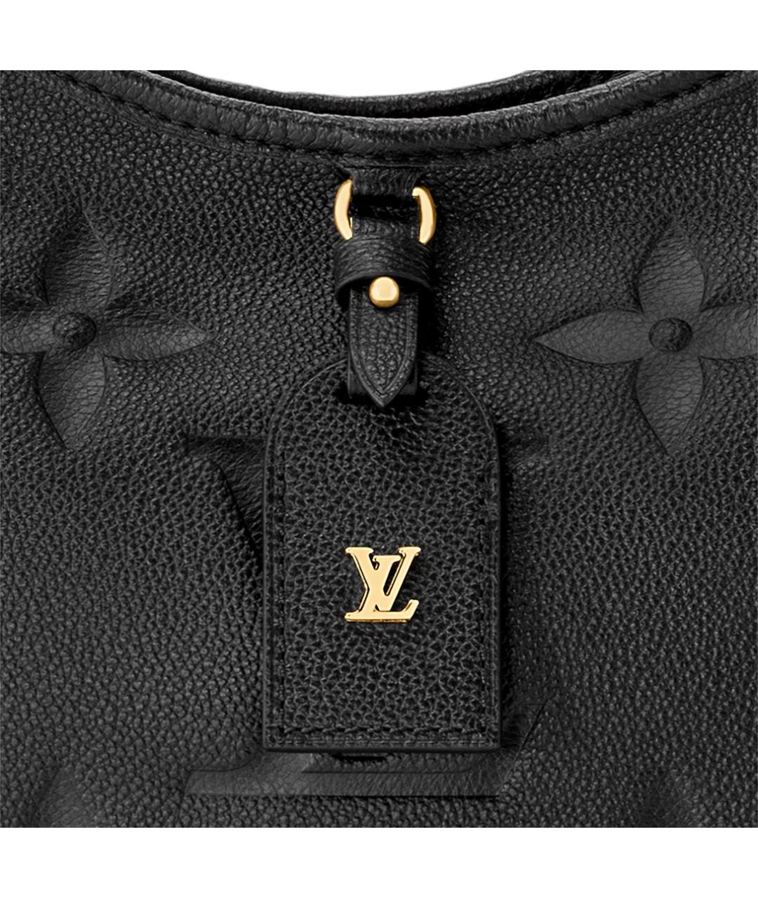 LOUIS VUITTON Черная кожаная сумка через плечо, фото 5