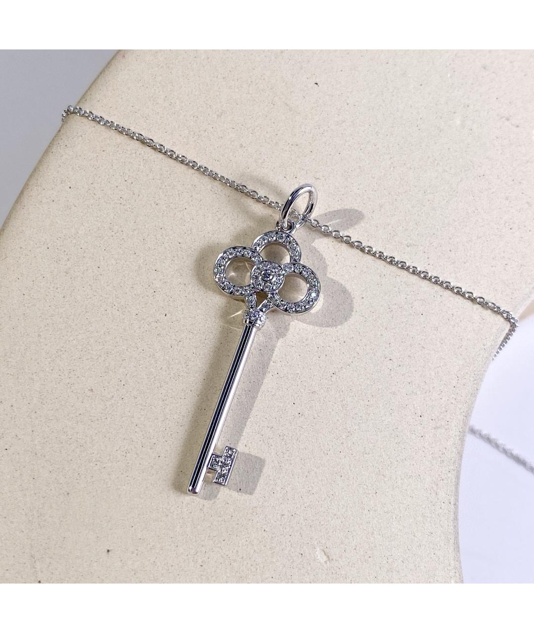 TIFFANY&CO Белая подвеска из белого золота, фото 2