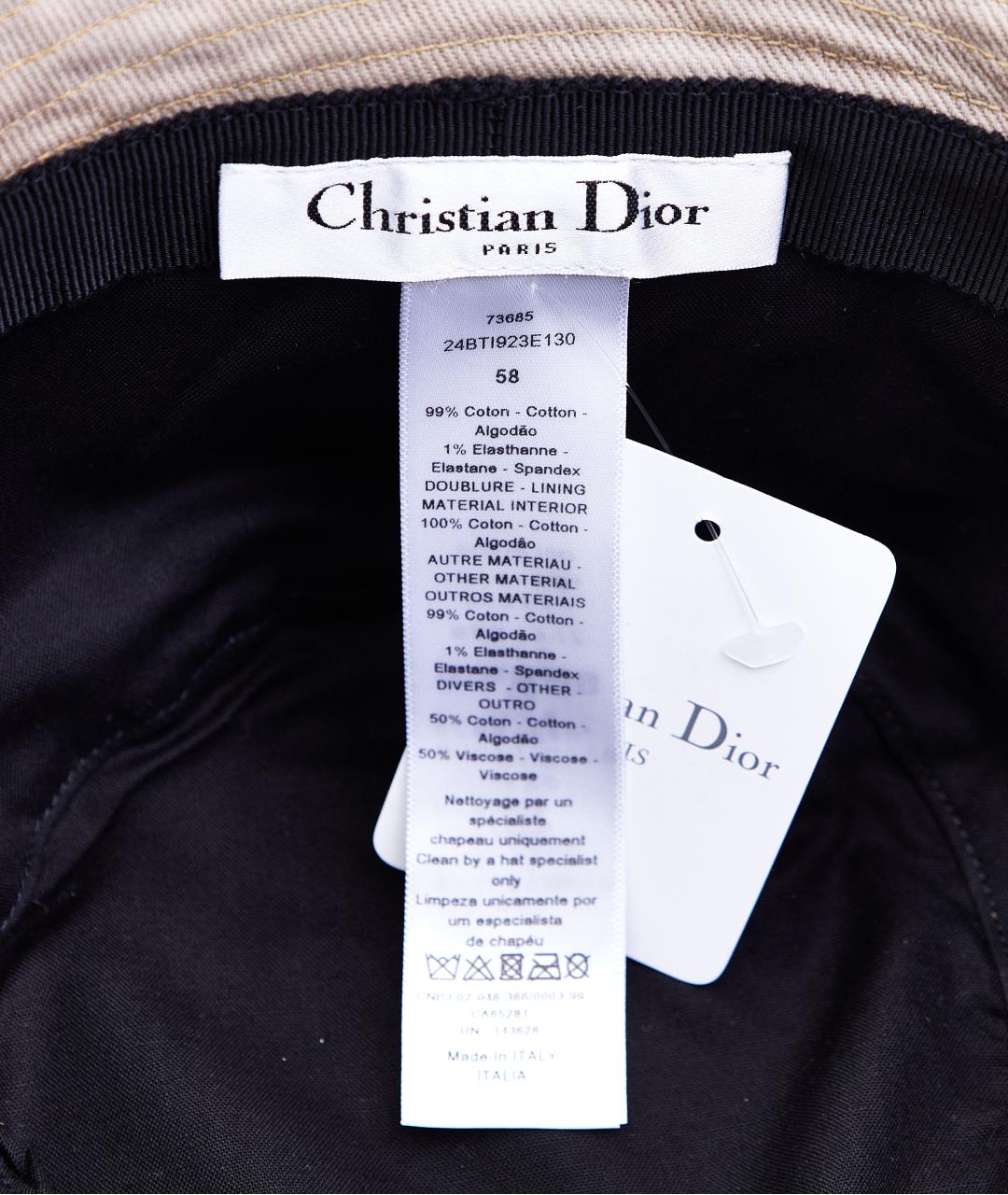 CHRISTIAN DIOR Бежевая панама, фото 3