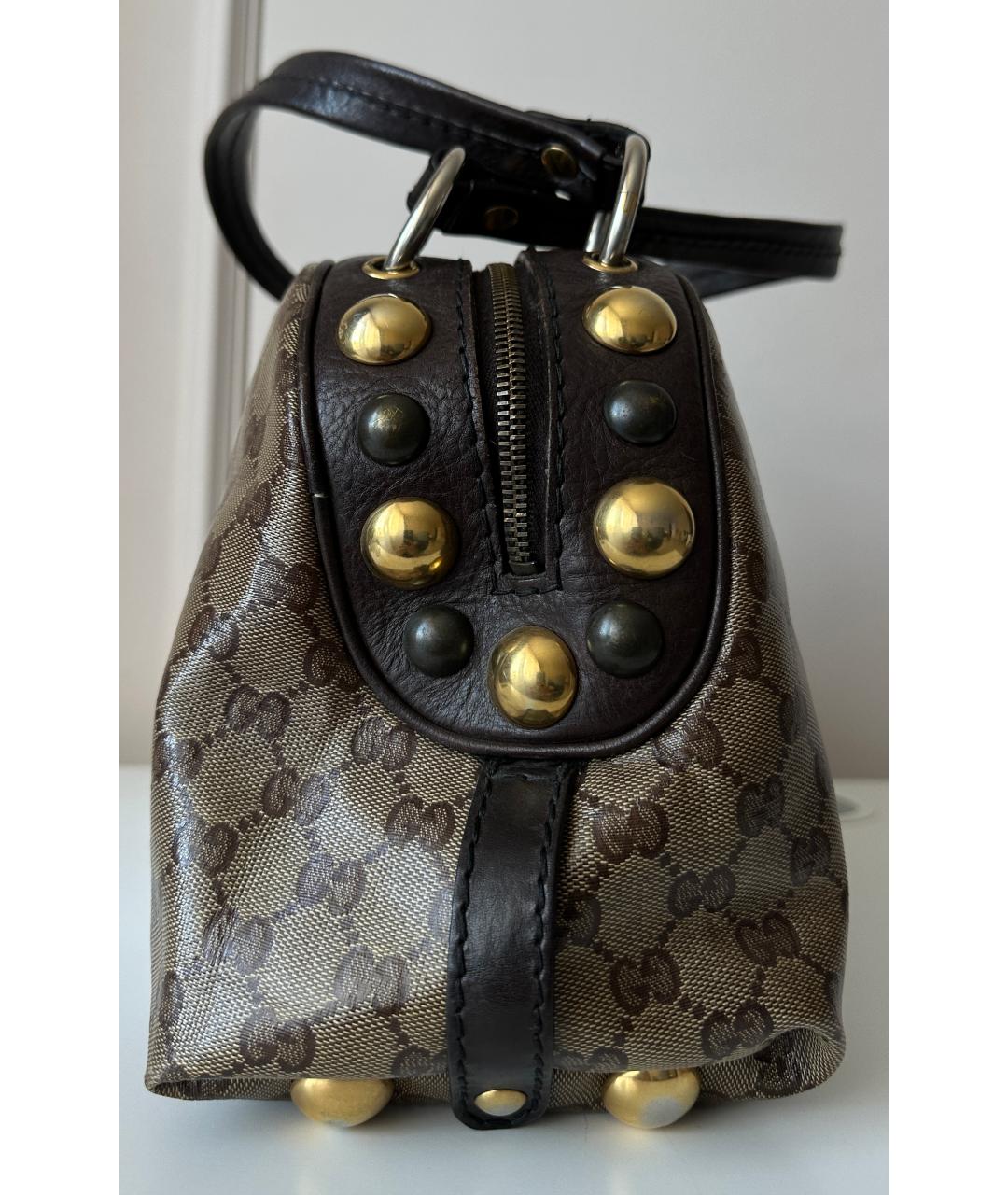 GUCCI Коричневая сумка с короткими ручками, фото 3