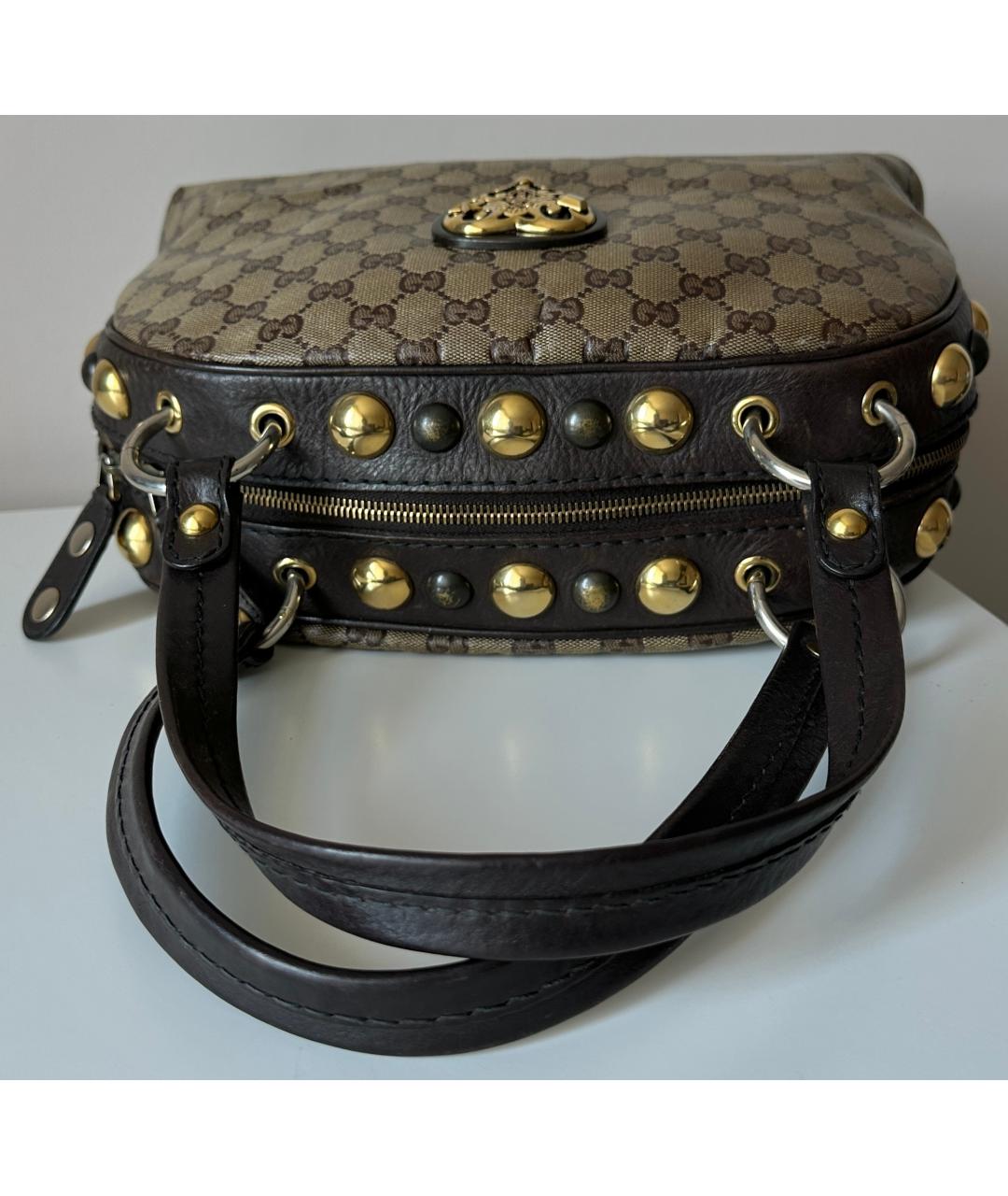 GUCCI Коричневая сумка с короткими ручками, фото 8