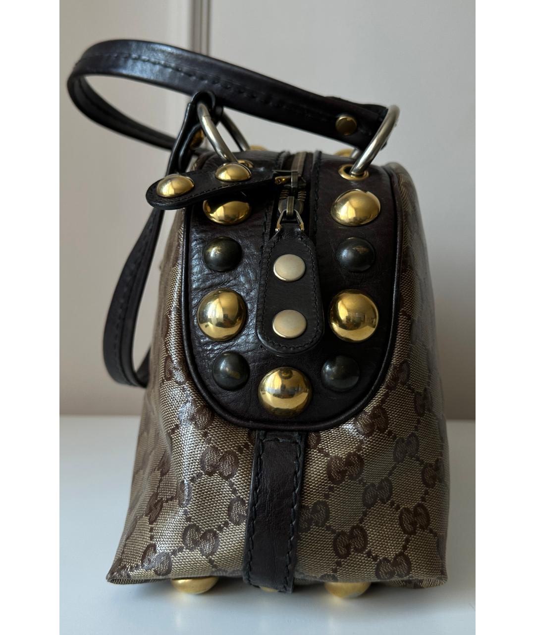 GUCCI Коричневая сумка с короткими ручками, фото 4