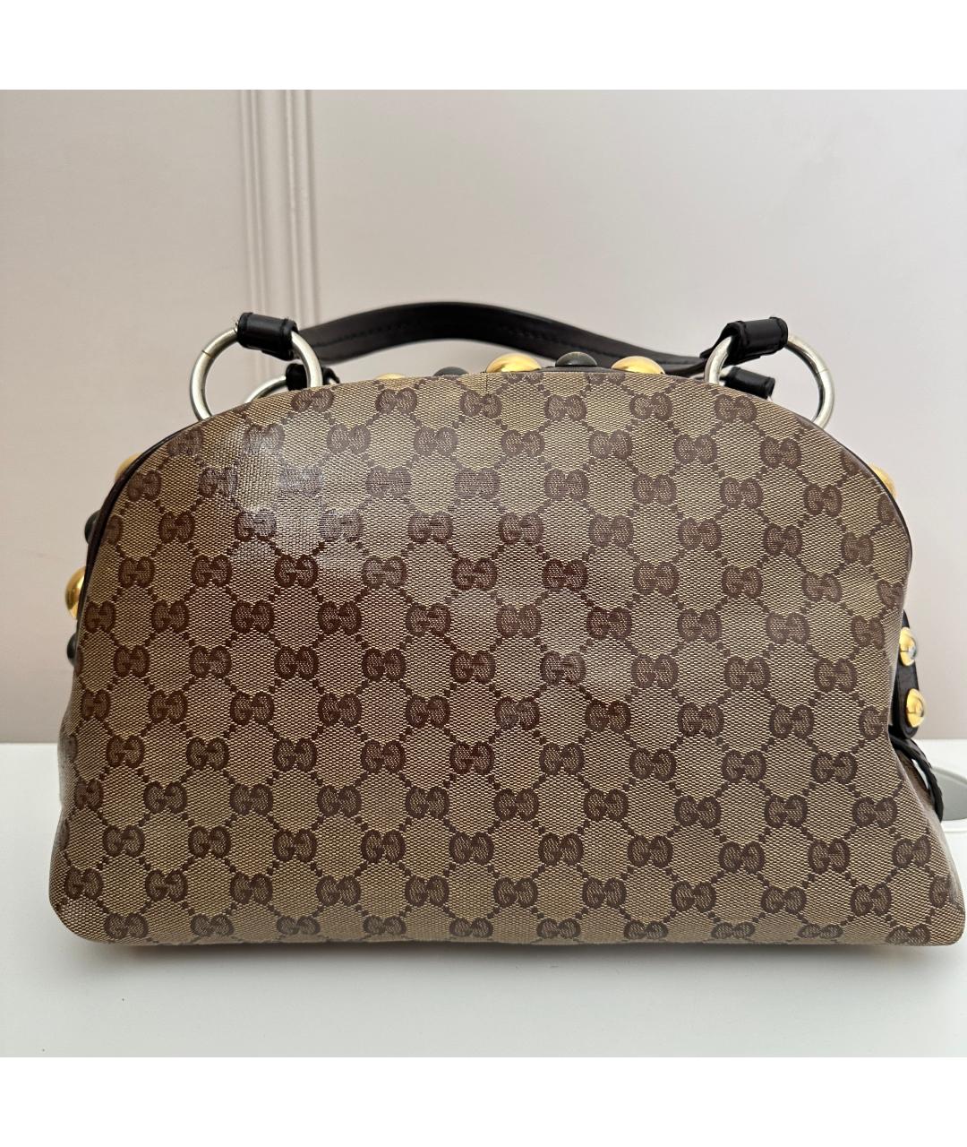 GUCCI Коричневая сумка с короткими ручками, фото 2