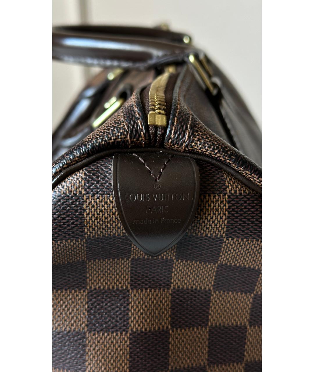 LOUIS VUITTON Коричневая сумка с короткими ручками, фото 8
