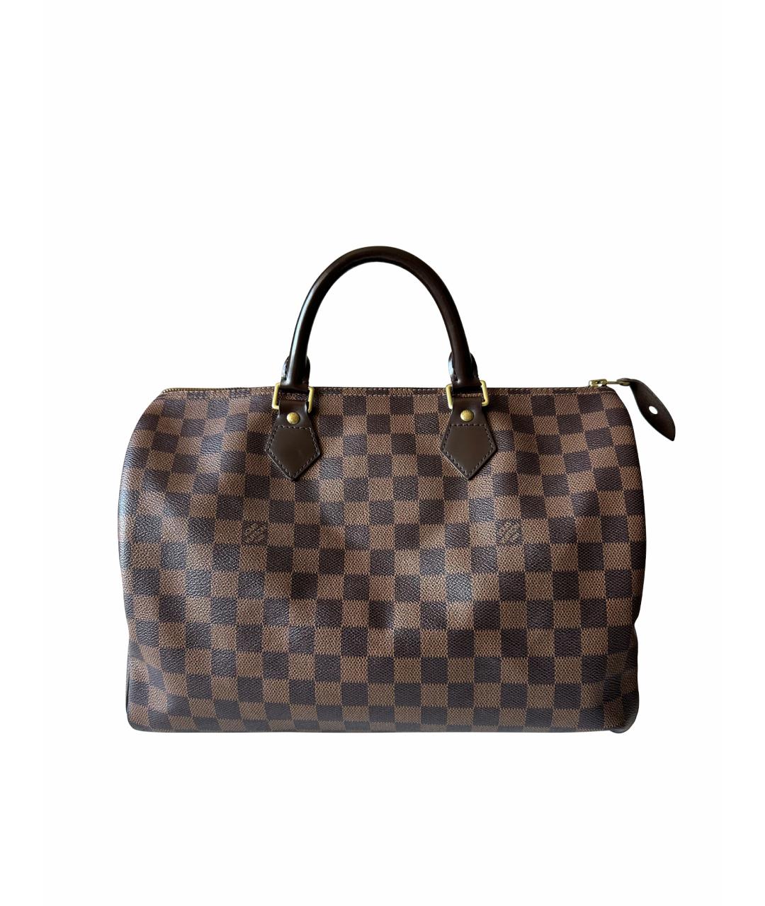 LOUIS VUITTON Коричневая сумка с короткими ручками, фото 1
