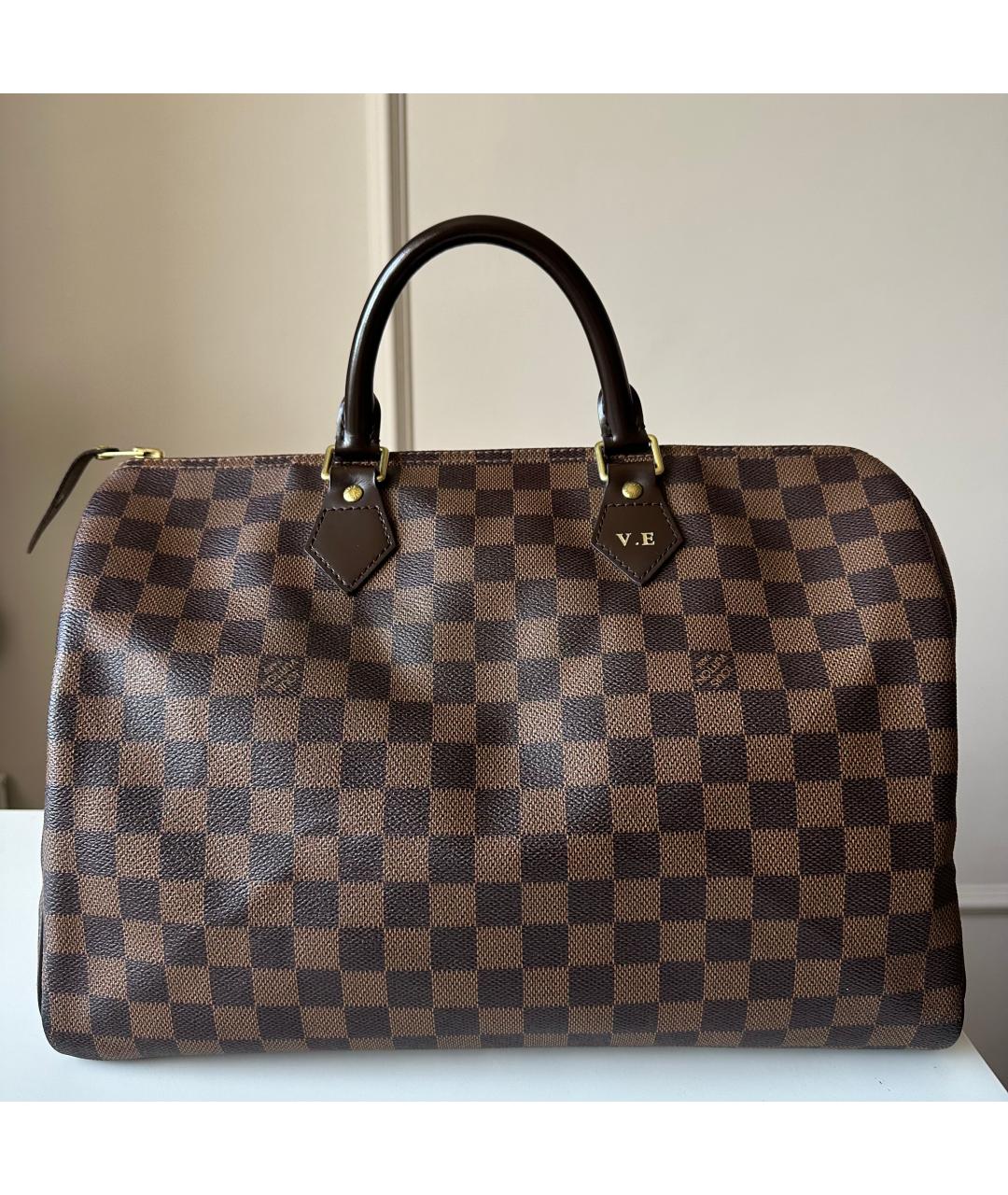 LOUIS VUITTON Коричневая сумка с короткими ручками, фото 9