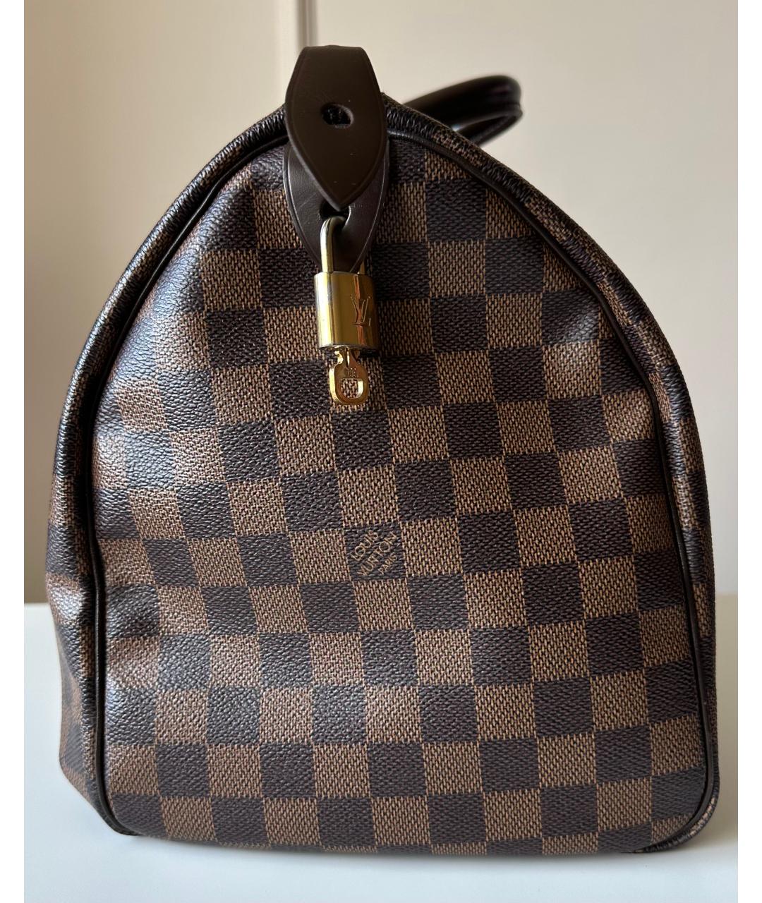 LOUIS VUITTON Коричневая сумка с короткими ручками, фото 4