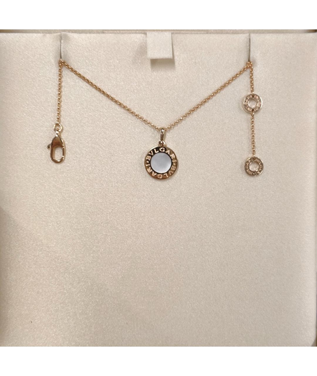 BVLGARI Белое колье из розового золота, фото 3