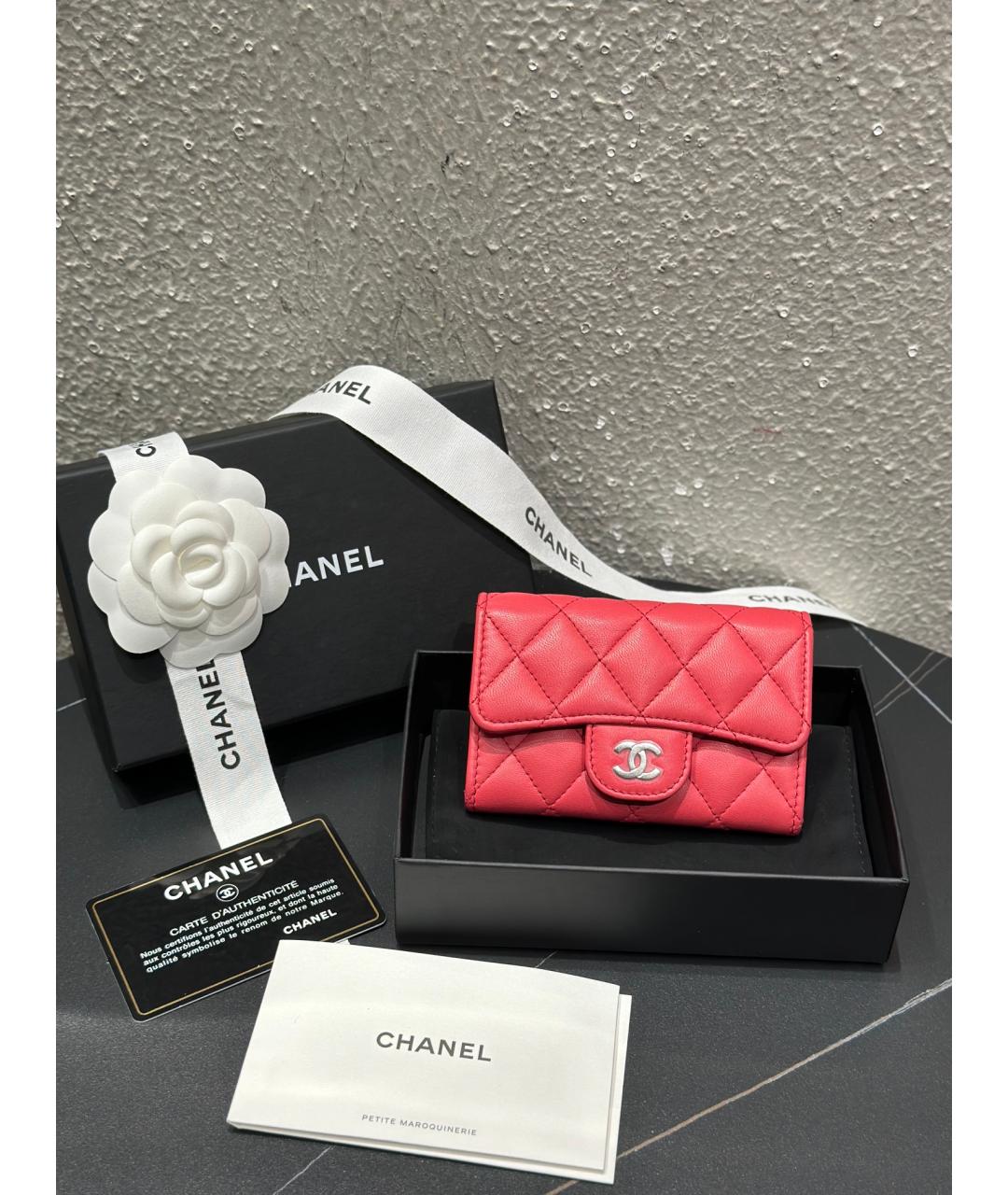CHANEL Красная кожаная сумка через плечо, фото 9